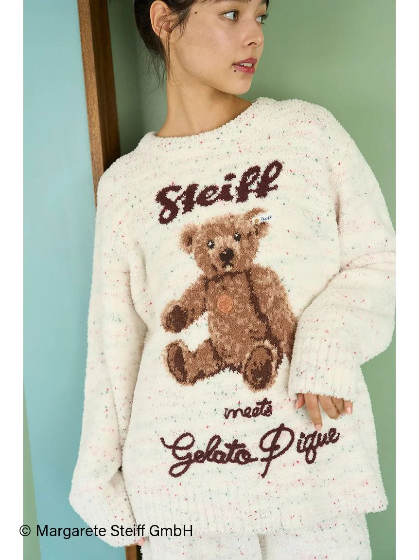 [Steiff] Powder 55PB Jacquard Pullover