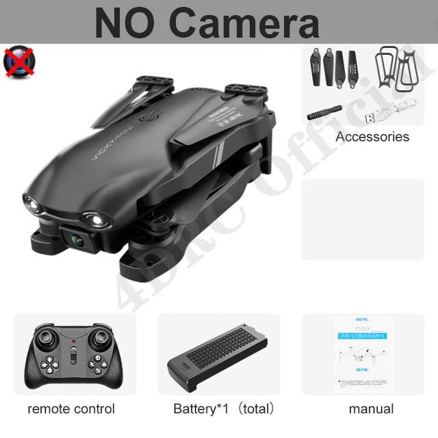 4DRC V13 Mini Drone - Wide Angle HD 4K 1080P Dual Camera WiFi Fpv RC Foldable Quadcopter Dron Gift Toys