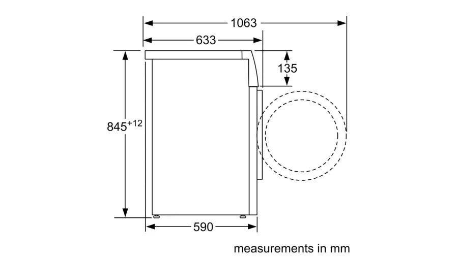 Bosch 220 volt Washer WAU28PH9GB 9 KG Front Load Washer 220v 240 volts 50 hz