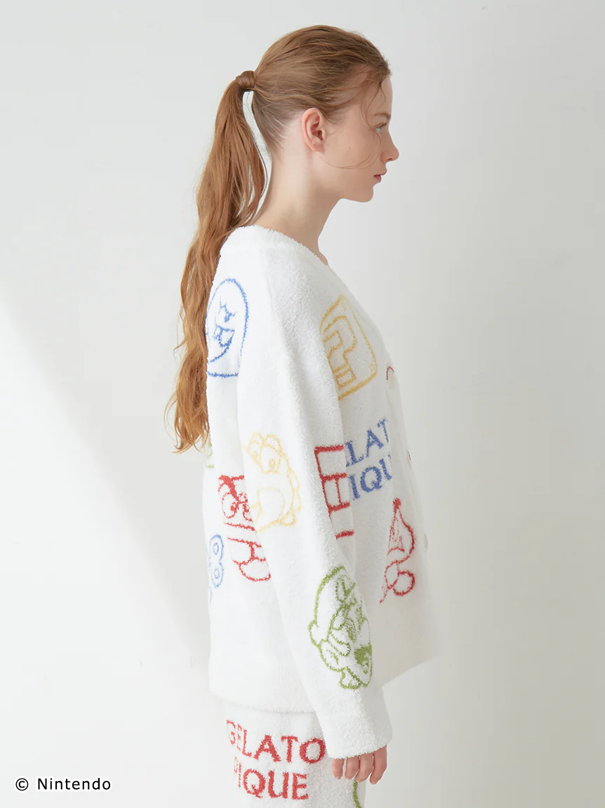 SUPER MARIO™️ WOMENS Baby Moco Character Patterned Jacquard Cardigan