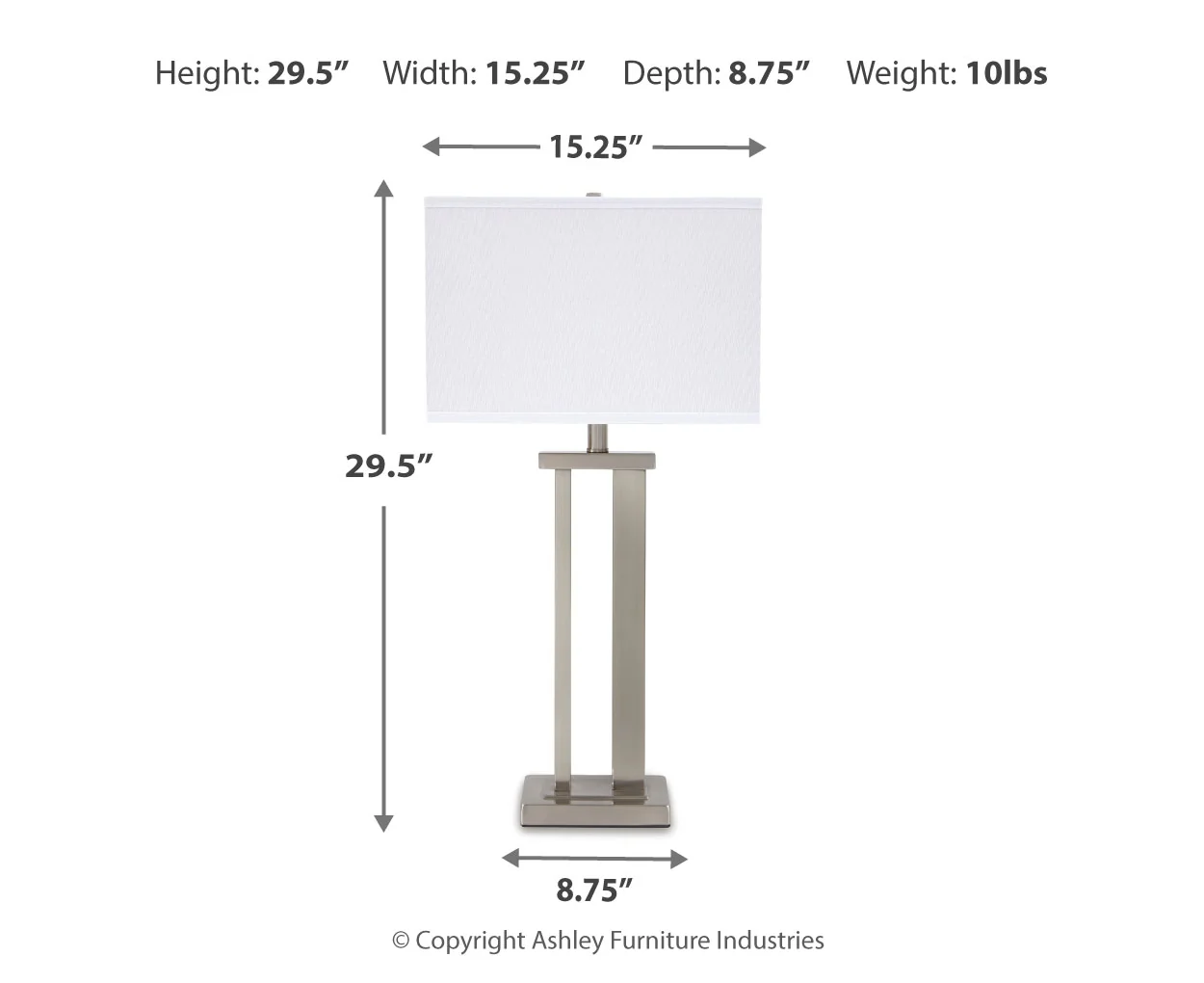 Aniela Metal Table Lamp (2/CN)