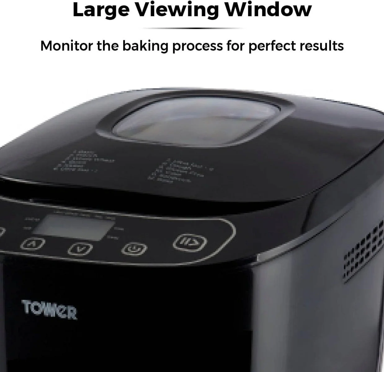 Tower 220 volt Bread Maker 2 lb 12 automatic programs timer 60 keep warm crust control non stick bread pan 22v 240 volts