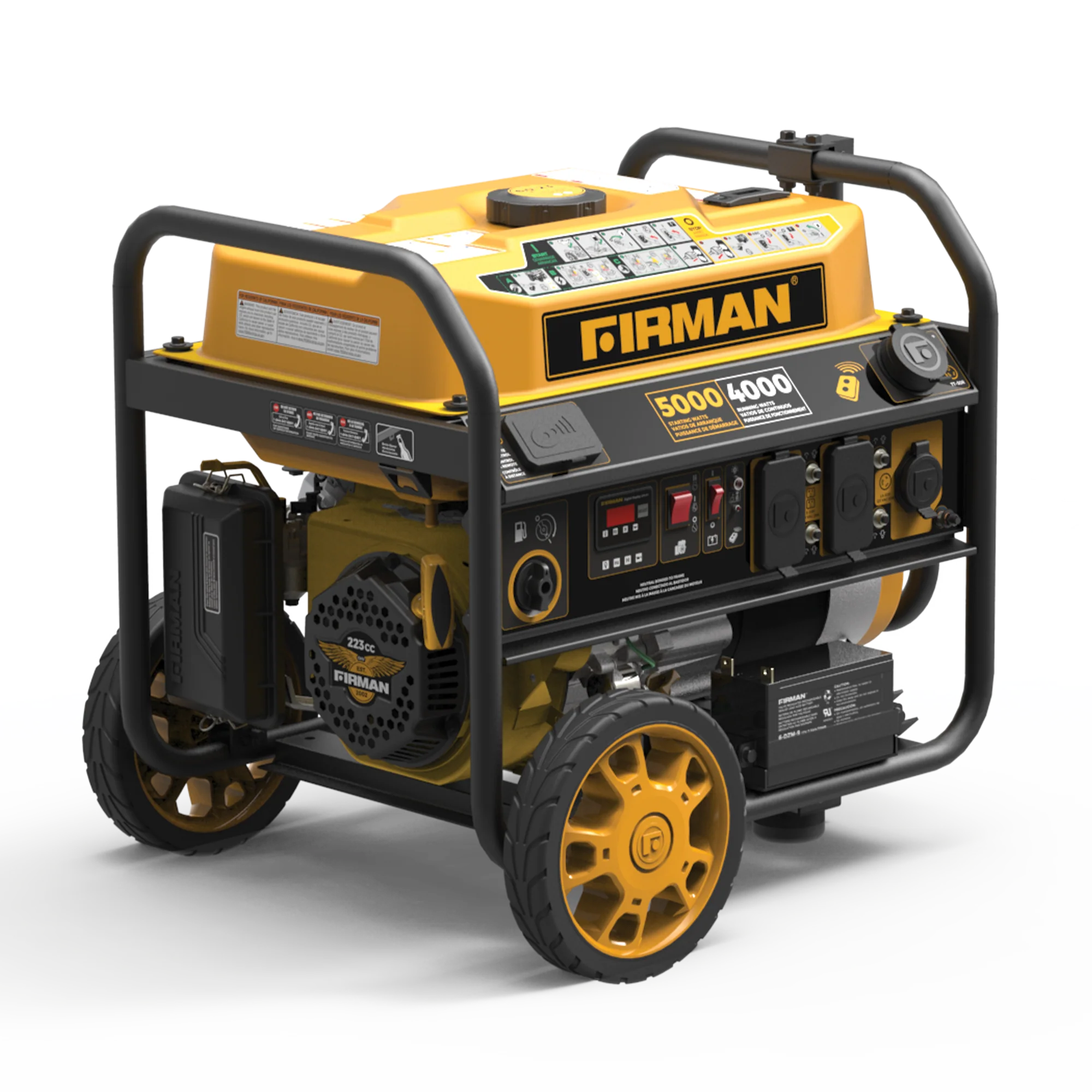 Gas Portable Generator 5000W Remote Start 120V