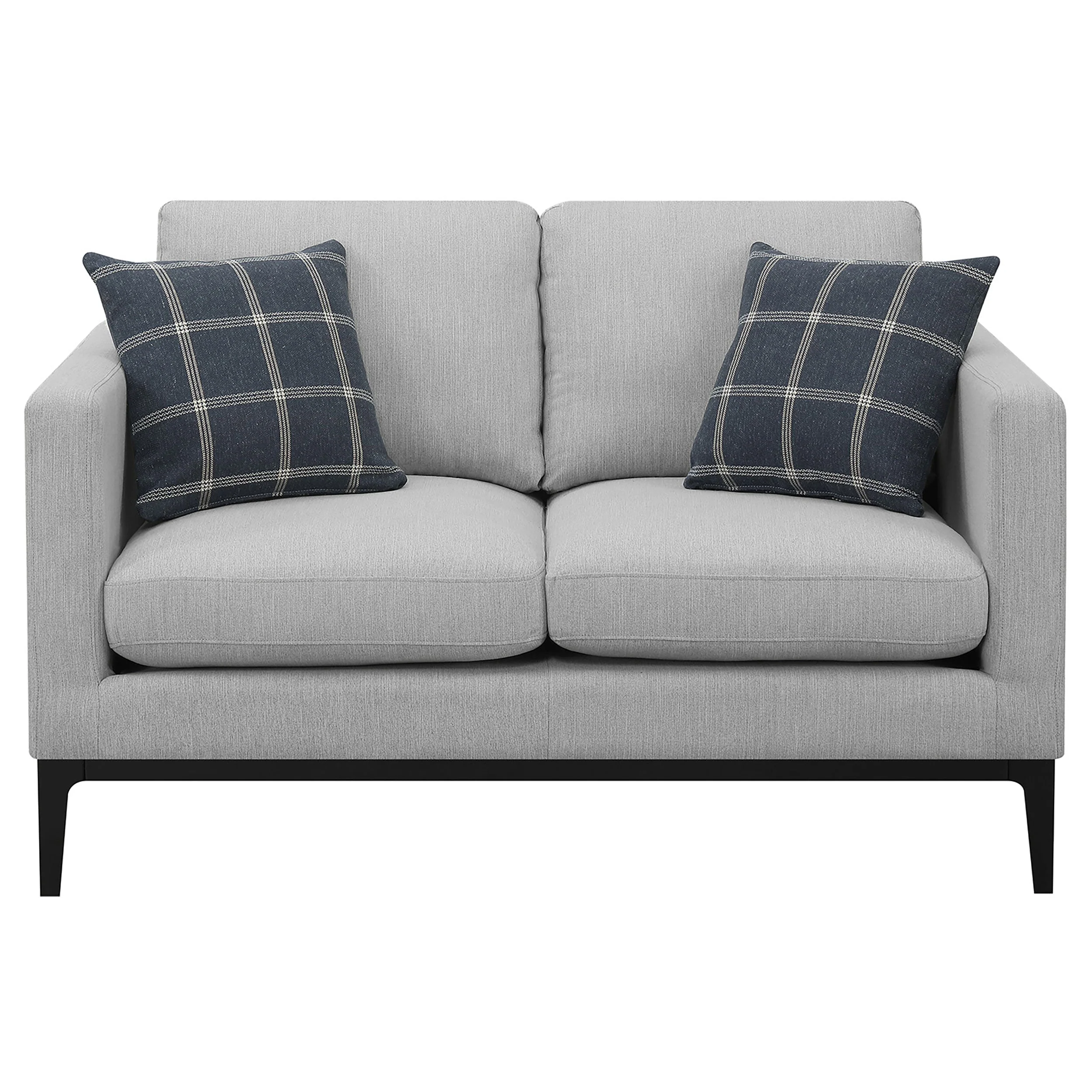 Apperson  Upholstered Track Arm Sofa Set Light Grey