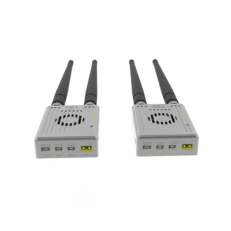 CHINOWING V21 RC Data Link, 800MHz/1.4GHz/2.4GHz, 15–17km LOS Video & Telemetry, Dual S-BUS, TTL/RS232