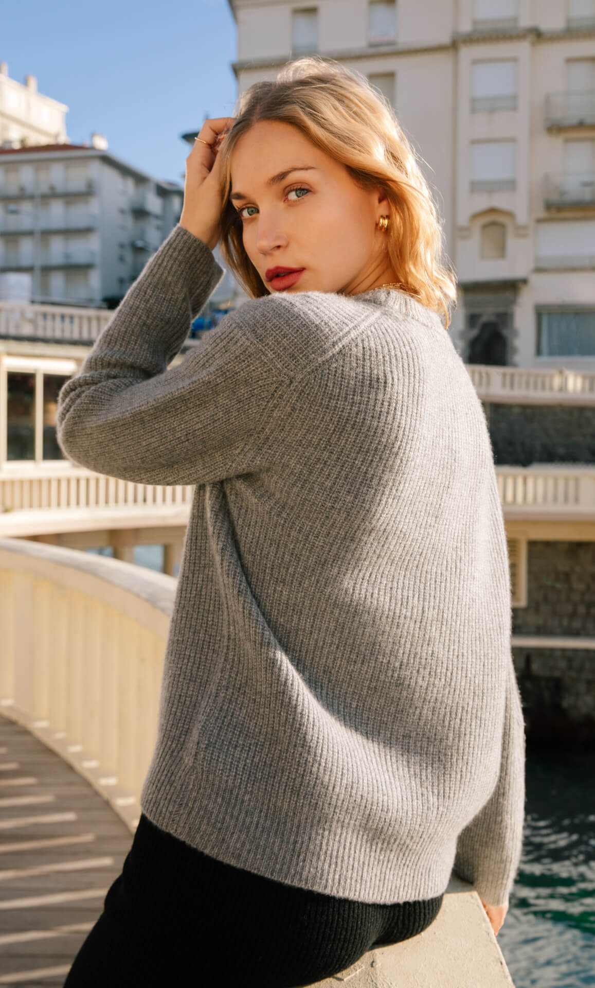 Lombardia Cashmere Fisherman Sweater