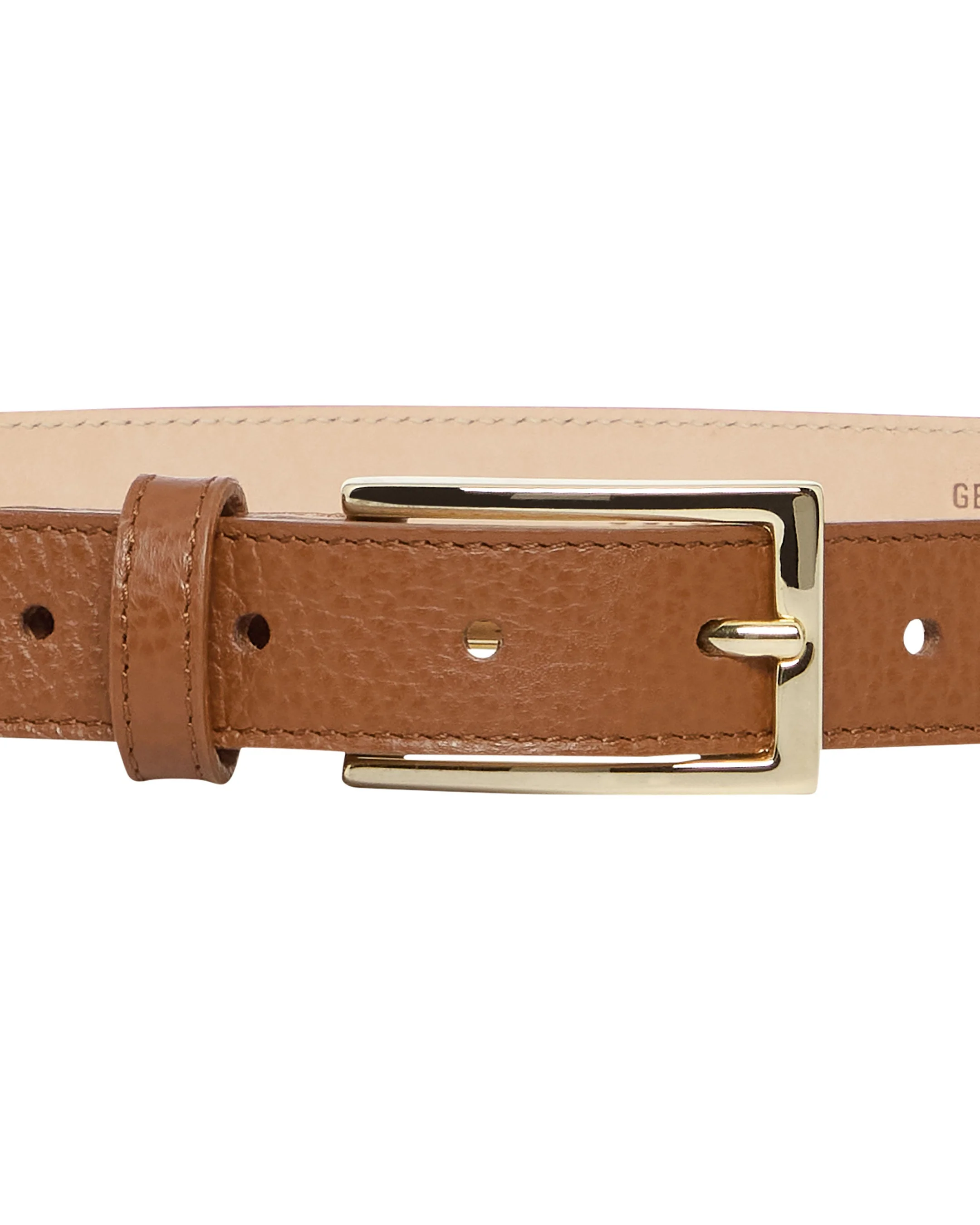 Women's Leather Belt Tan Brown
