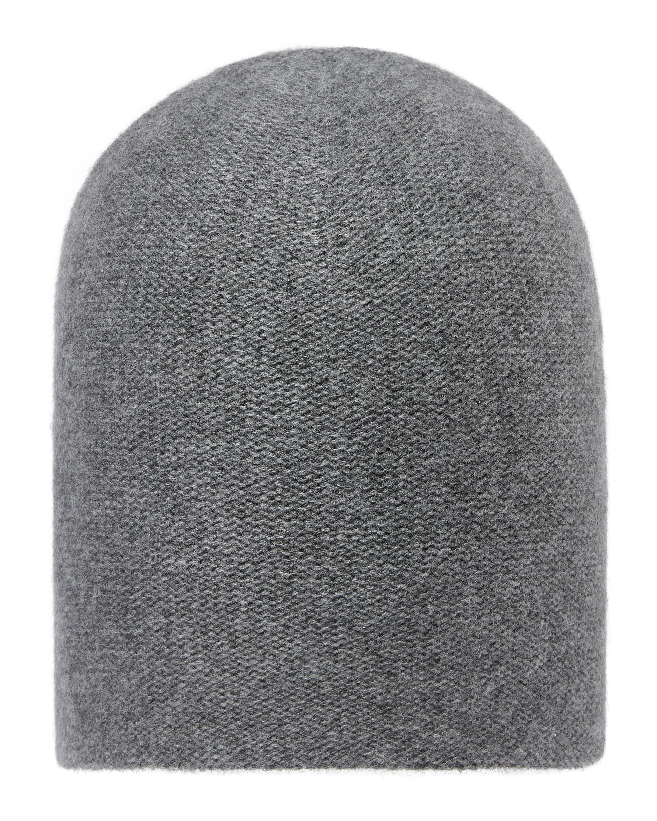 Unisex Double Layer Cashmere Beanie Elephant Grey