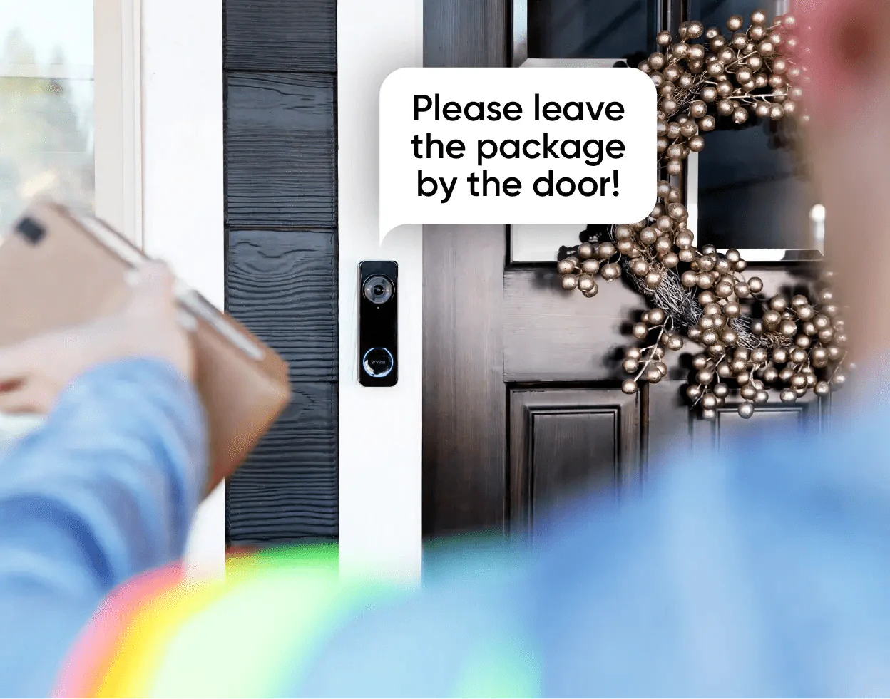 Battery Video Doorbell + Palm Lock