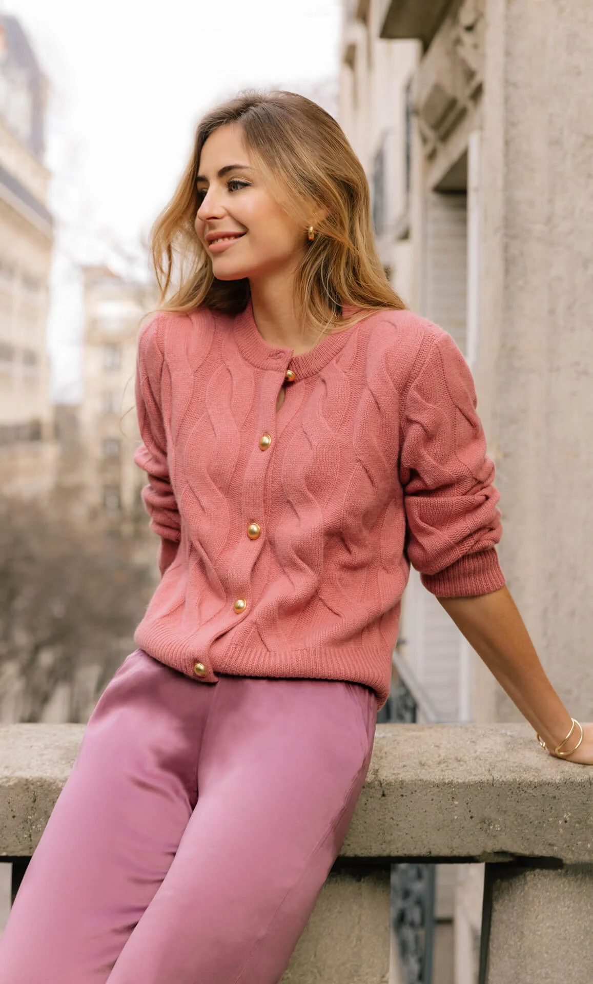 Chamonix Cable Cashmere Cardigan