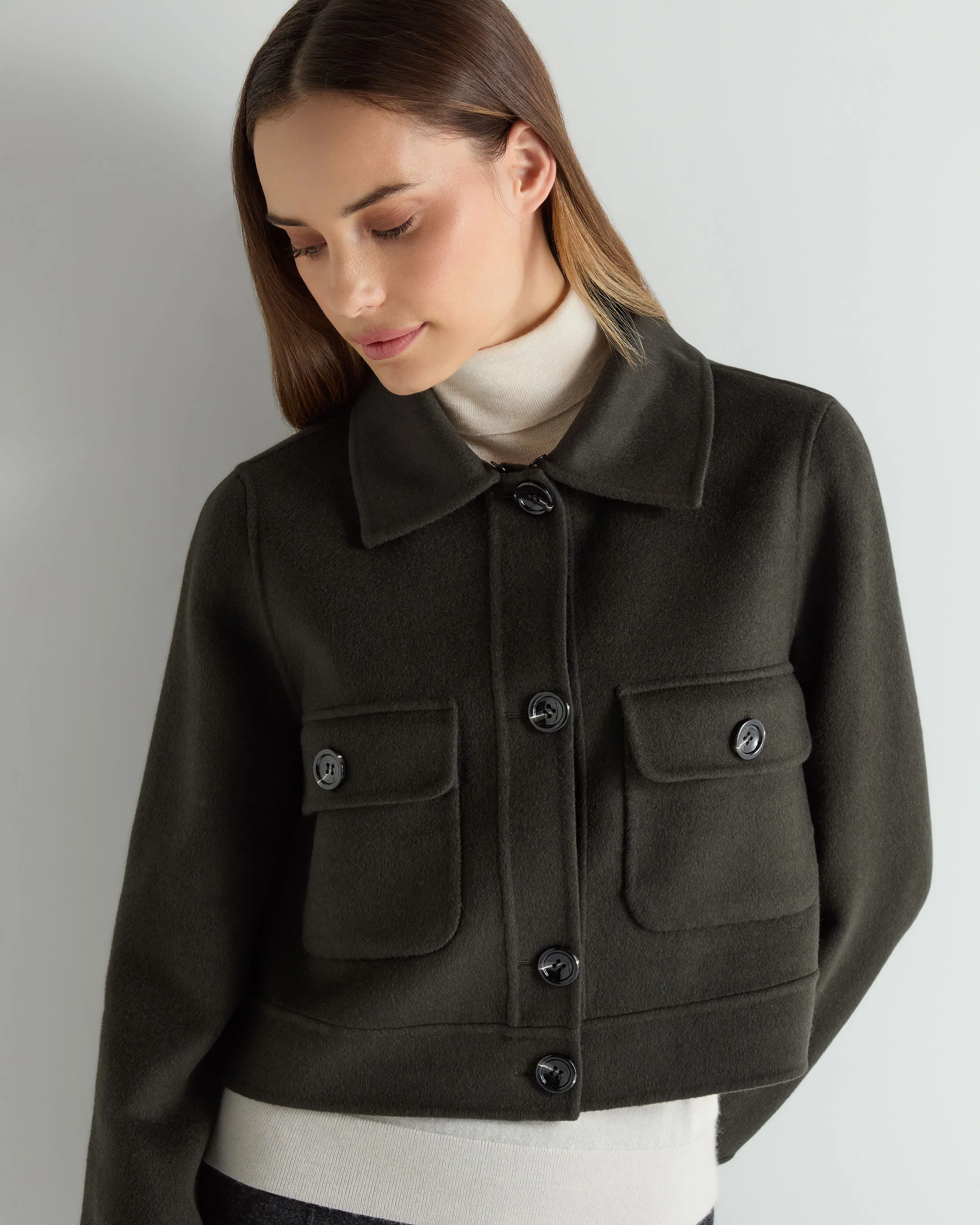 Women's Rosie Rex Collared Jacket Green