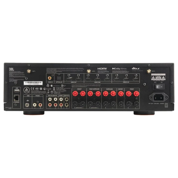JBL 220 volt audio video receiver amp 220v 240 volt 9.2 channel 8k AV receiver amplifier 110 220 240 volts 50 60 hz model JBLMA9100/220v