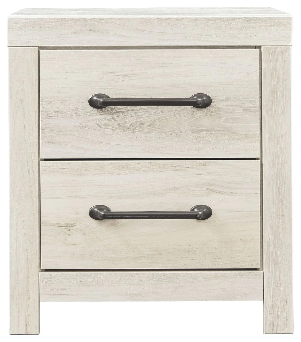 Cambeck - Two Drawer Night Stand - Whitewash
