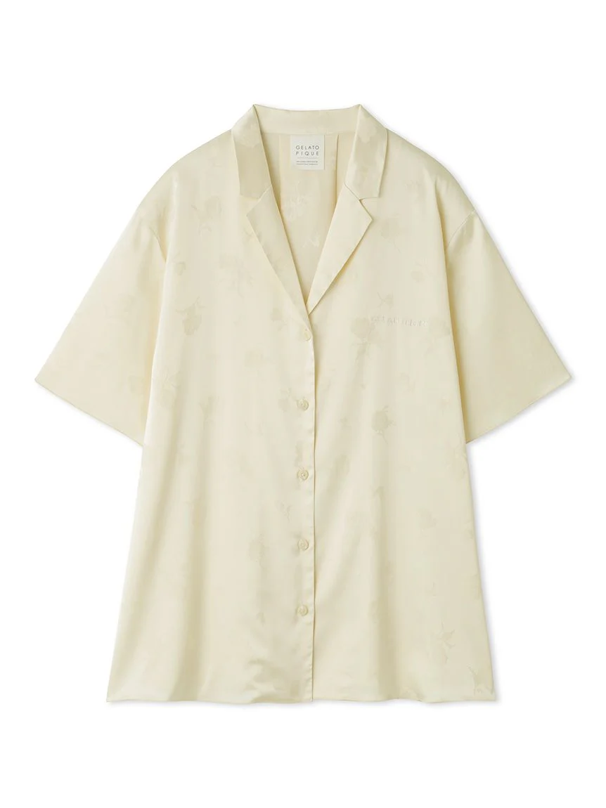 Flower Satin Pajama Sleep Shirt