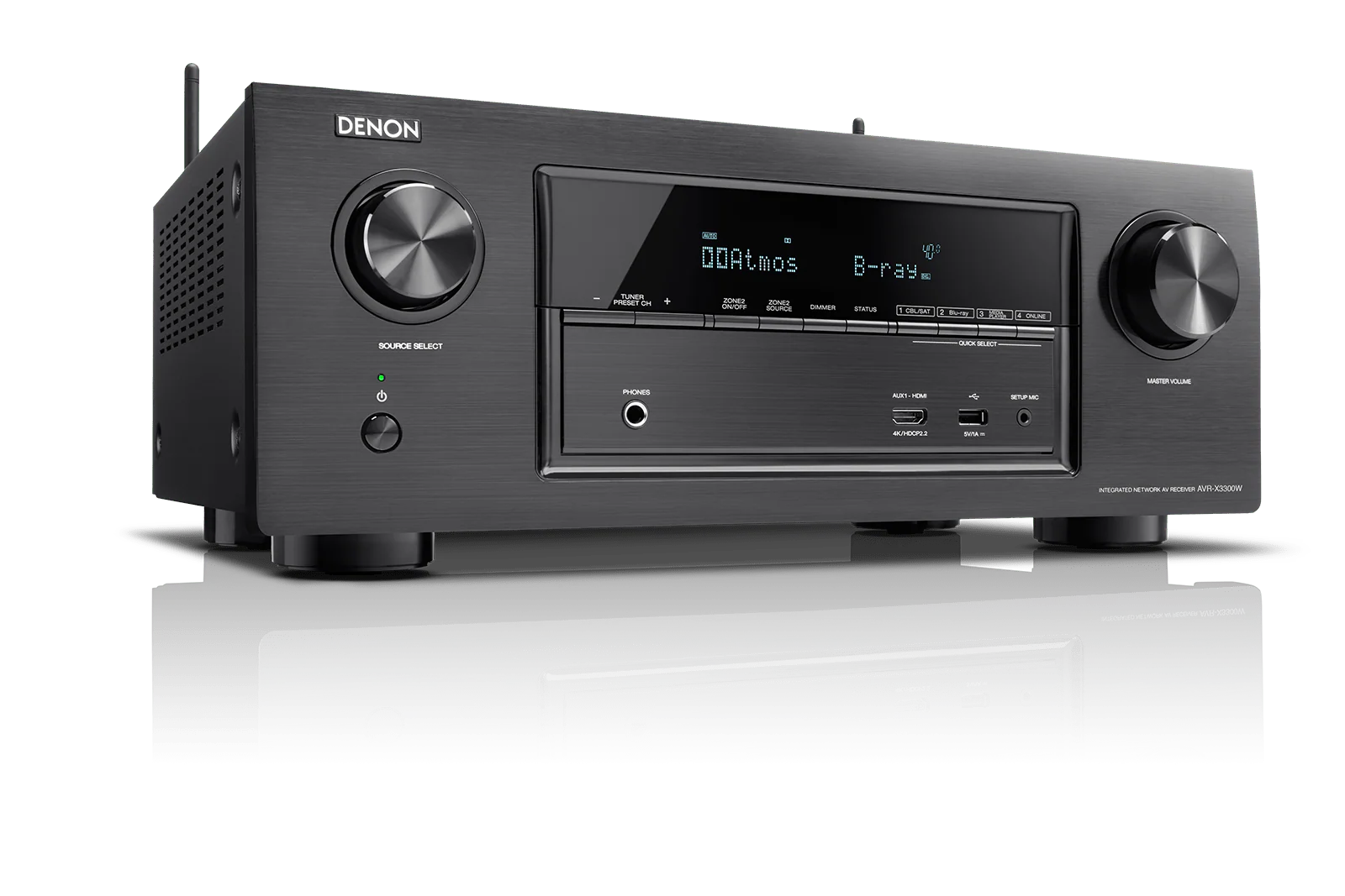 Denon AVR-X3300W 7.2 Channel 220 Volt Audio/Video Receiver with Wi-Fi