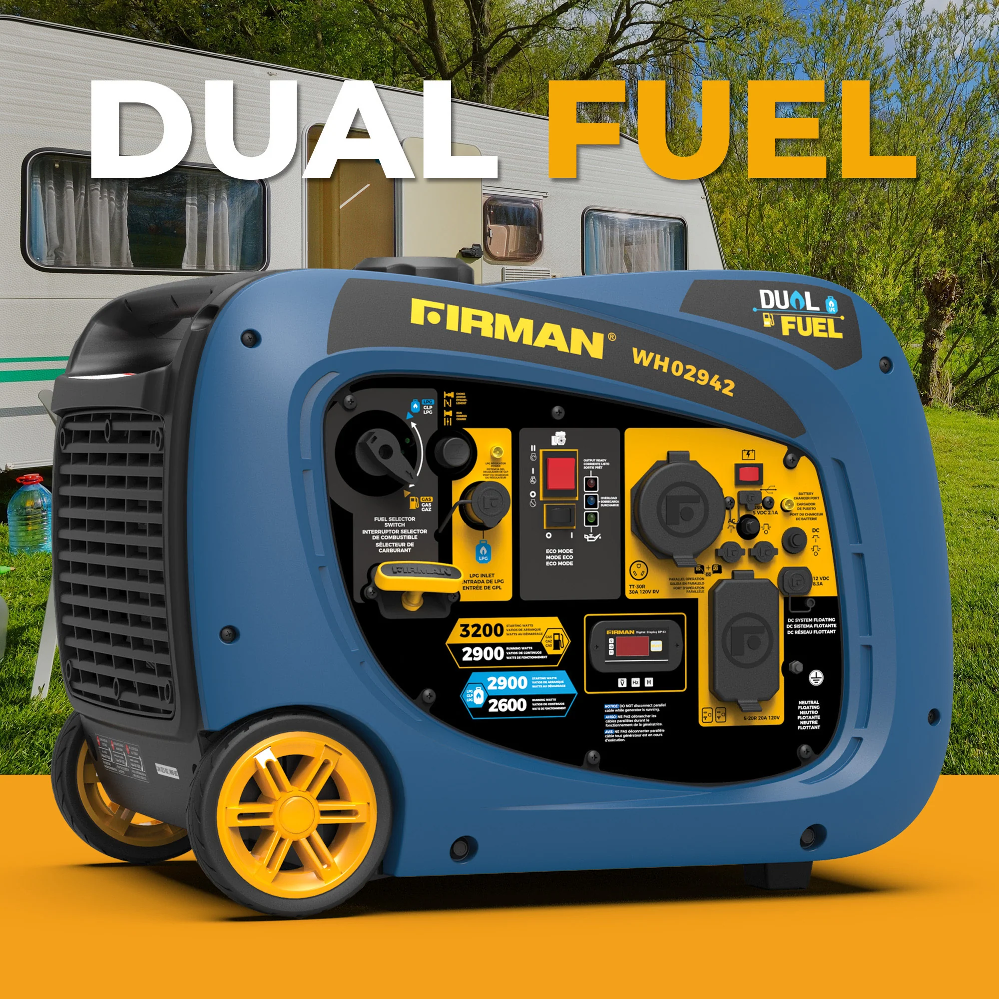 Refurbished Dual Fuel Inverter 3200W Electric Start