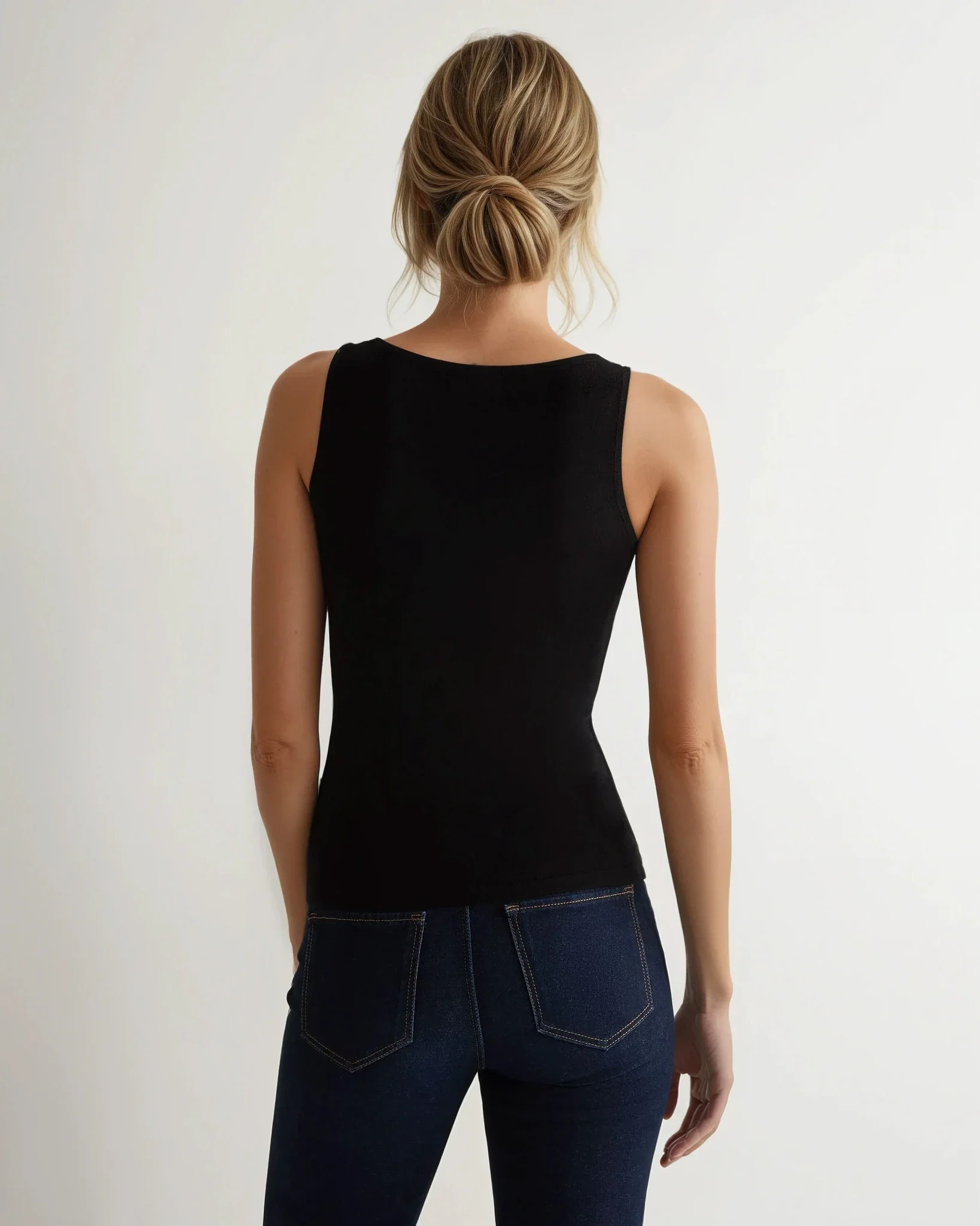 Women's Ella Superfine Cashmere Shell Top Black