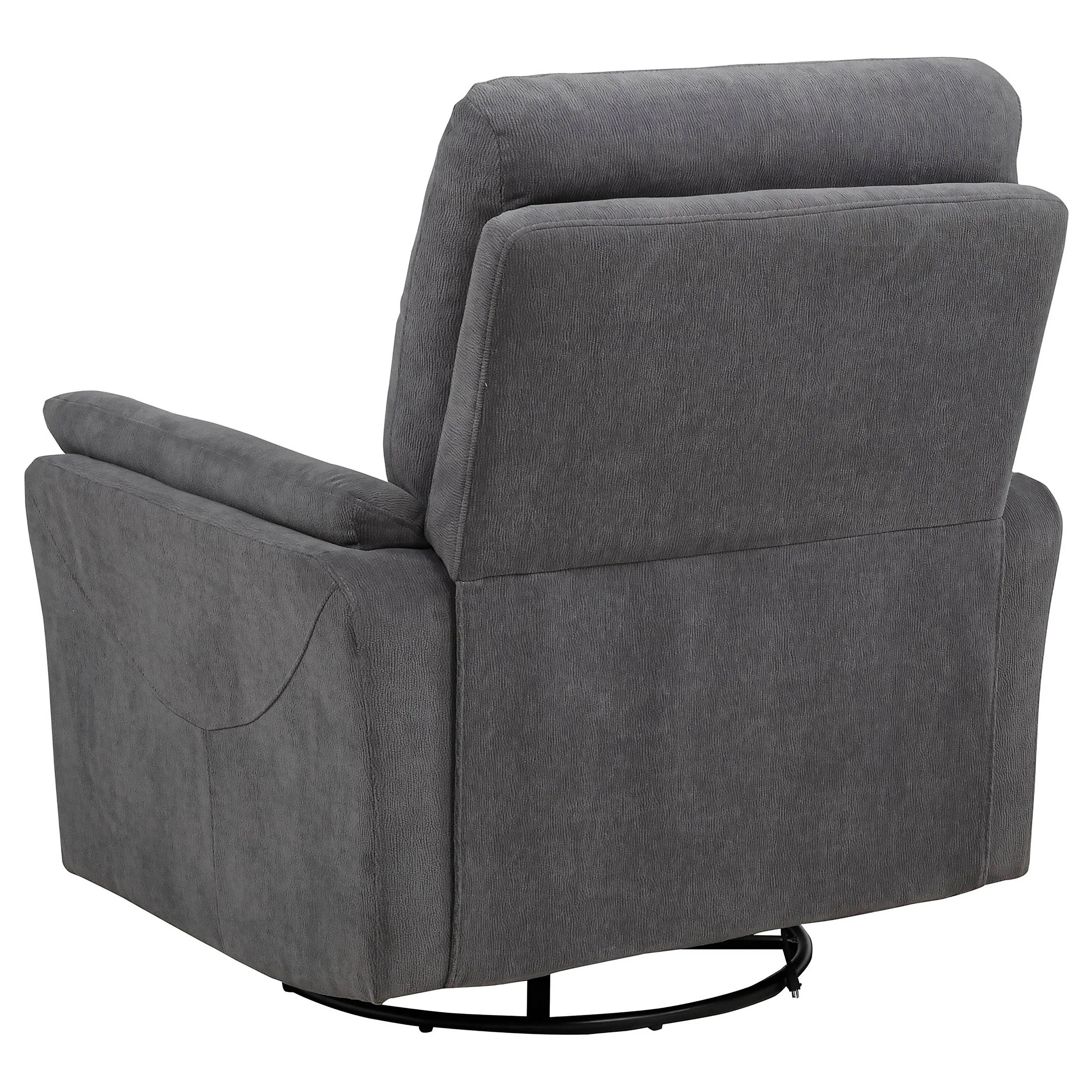 Adler Upholstered Power Swivel Glider Recliner