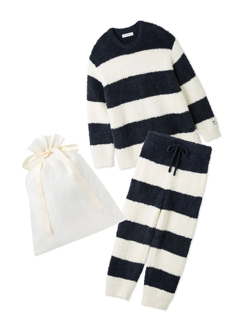 [Gifting Bag Included] Men's Gelato 2 Border Pullover & Pants Set