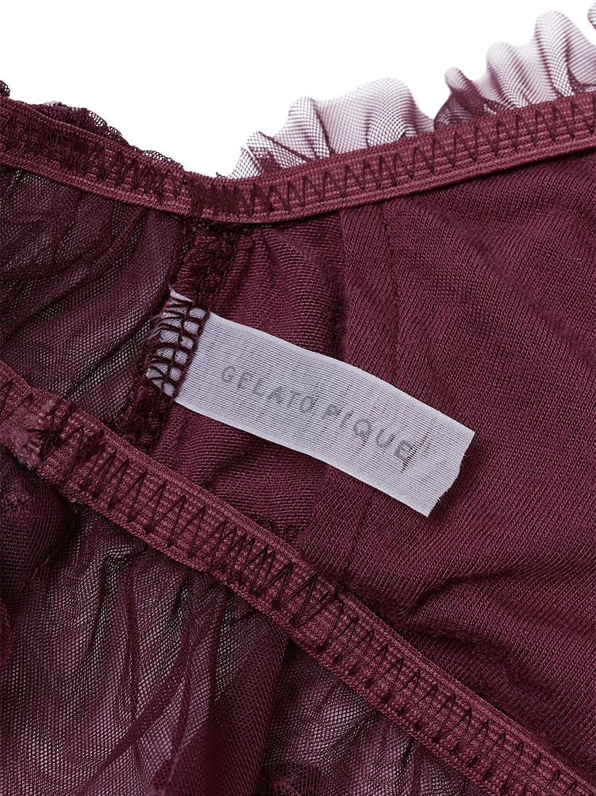 Cherry Tulle Bra & Underwear Set