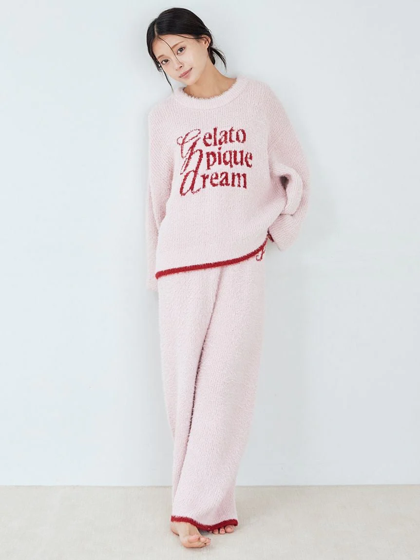 Glittering Feather Pullover