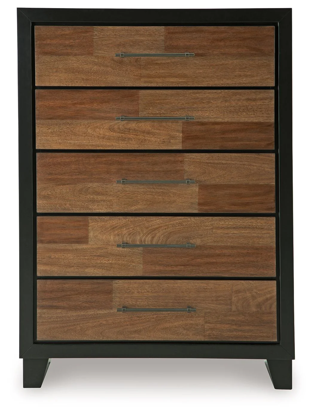 Kraeburn - Five Drawer Chest - Brown / Black