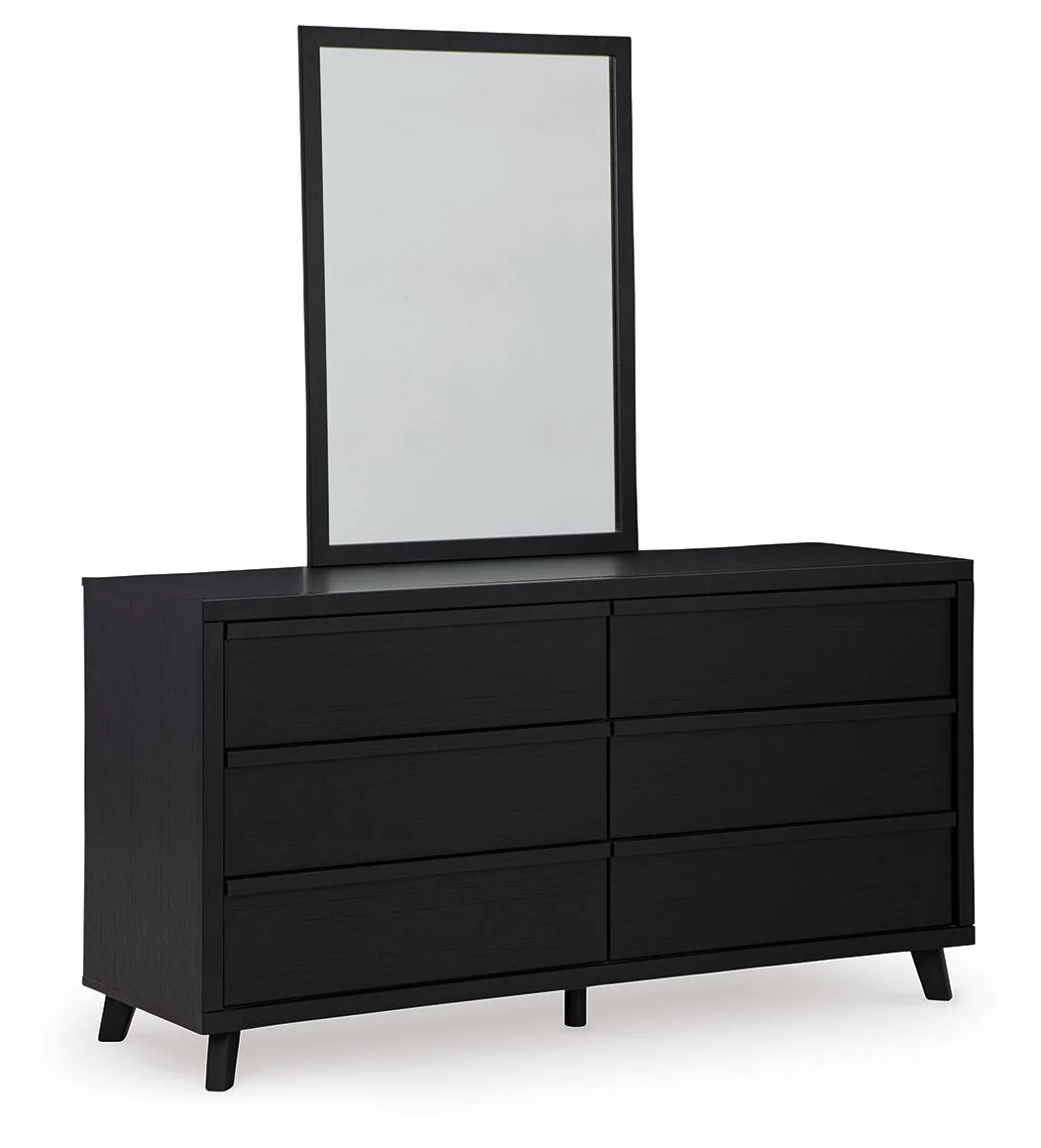 Danziar - Dresser And Mirror - Black