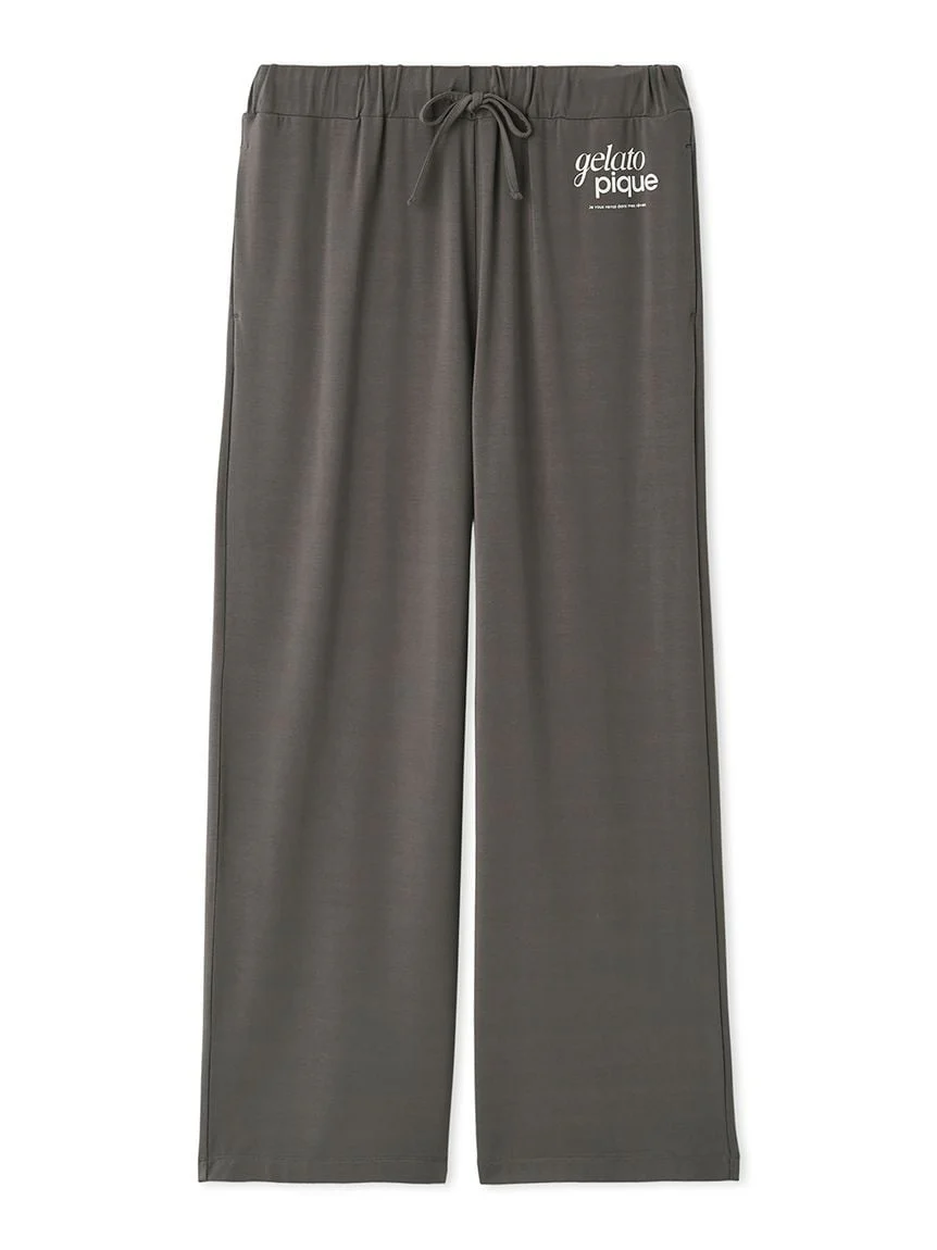 Mens Rayon One Point Logo Pants
