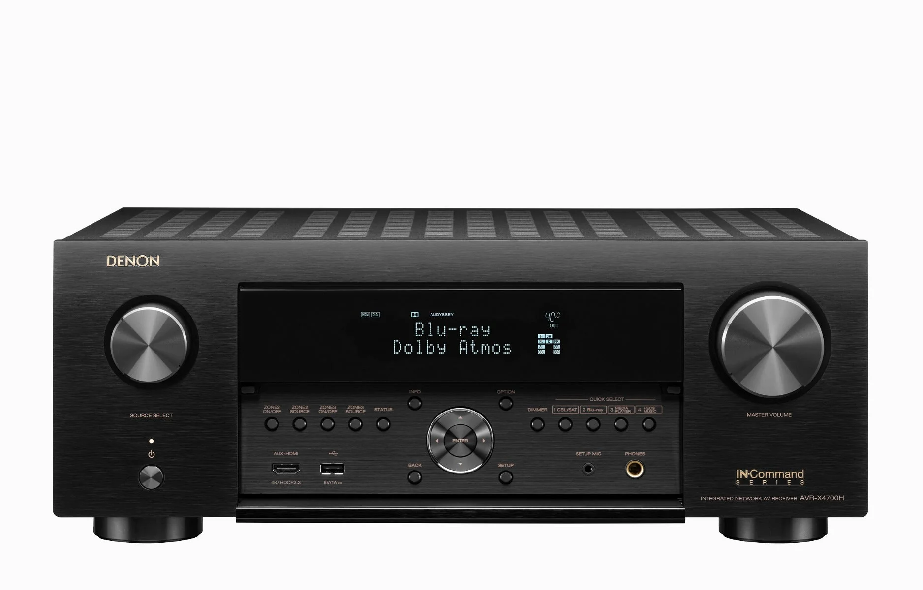 Denon AVC-X4700H 220 volt AV Receiver Amplifier 9.2 Channel 8k Bluetooth HEOS 220v 240 volt