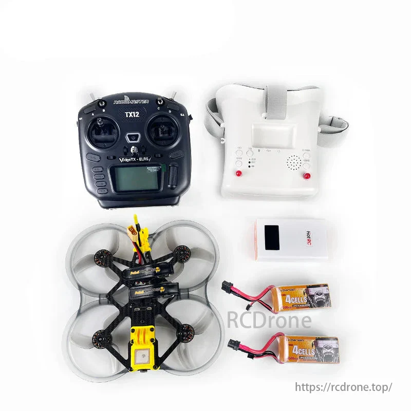 DarwinFPV CineApe35 4S Analog 3.5 Inch Whoop FPV Drone RTF with ELRS TX12 Controller, 4.3