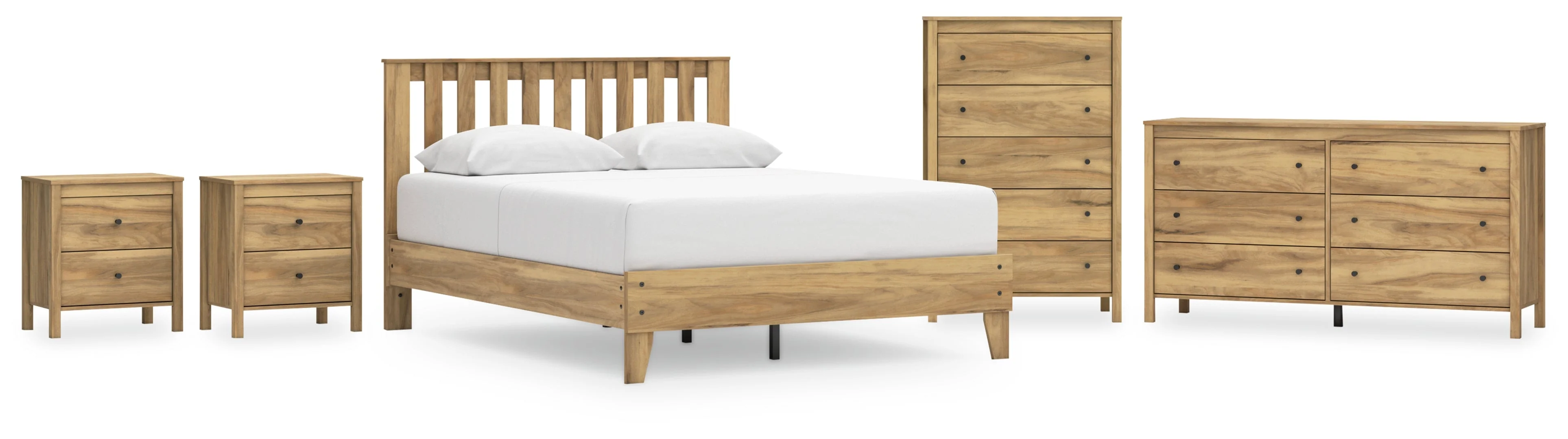 Bermacy Panel Headboard Bedroom Set