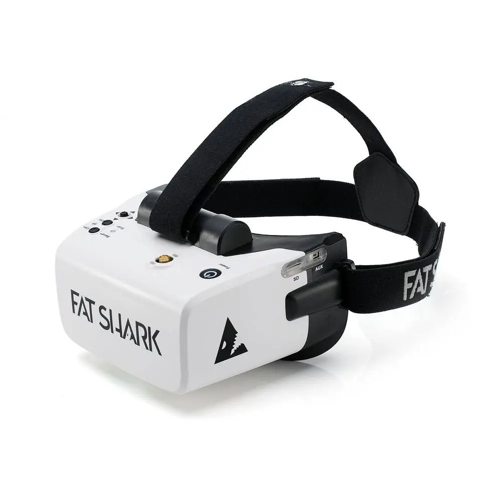 Fat Shark Scout FPV Goggles with 50° FOV, DVR, Diversity RX, Built-in Battery for Analog 5.8GHz FPV