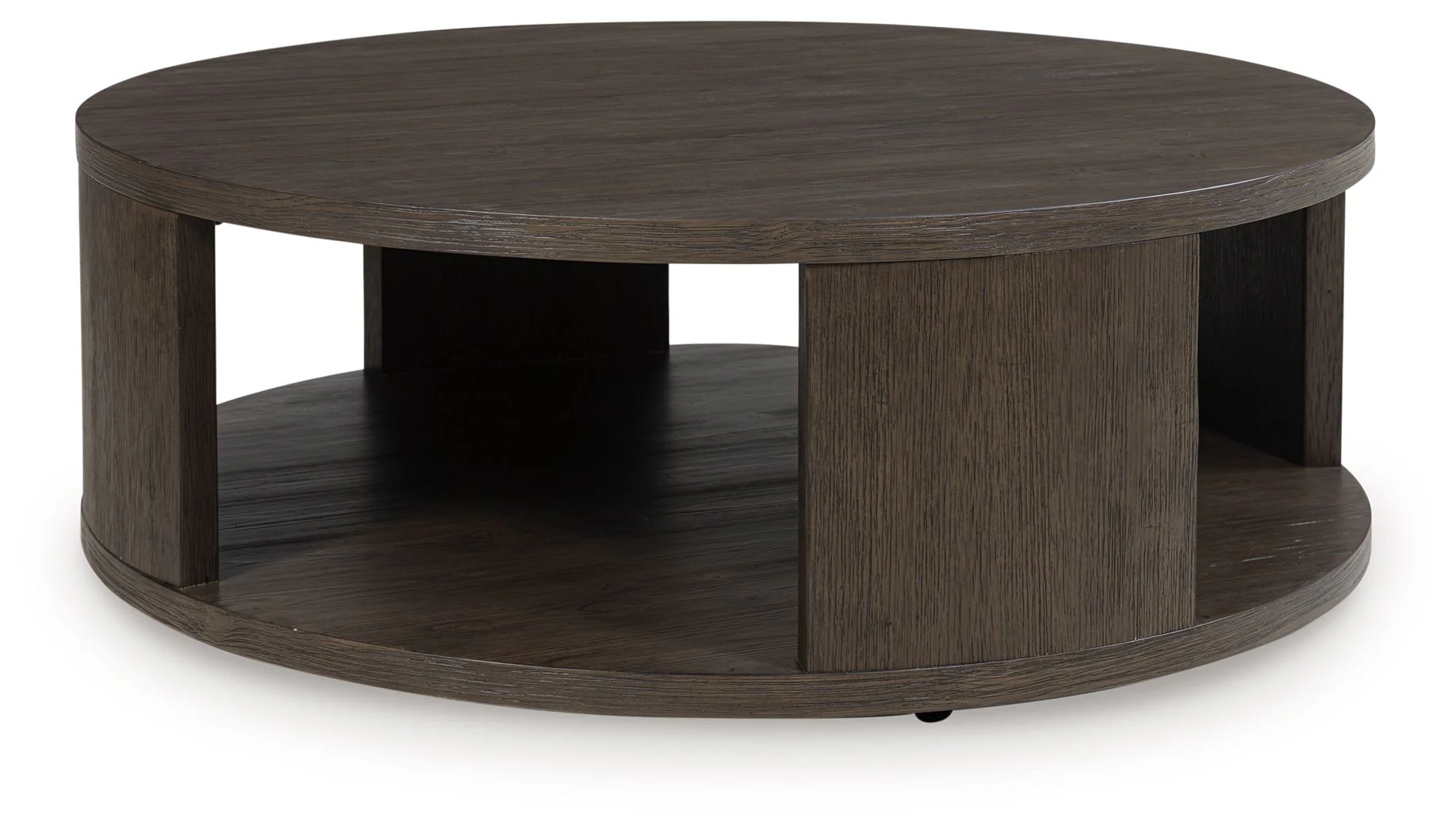 Neo - Round Cocktail Table - Rich Brown