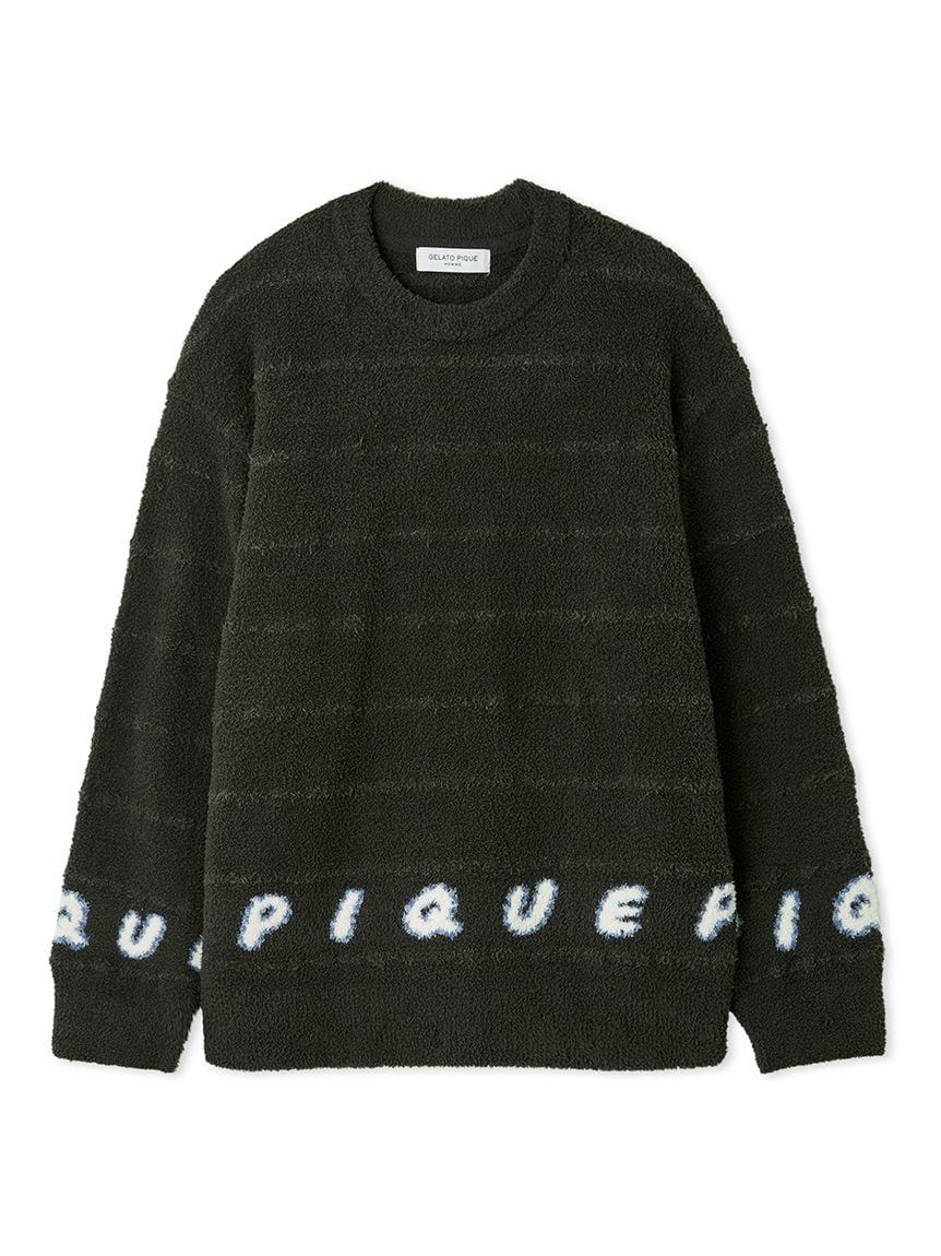 Night & Sweets MENS Baby Moco Pique Logo Jacquard Pullover