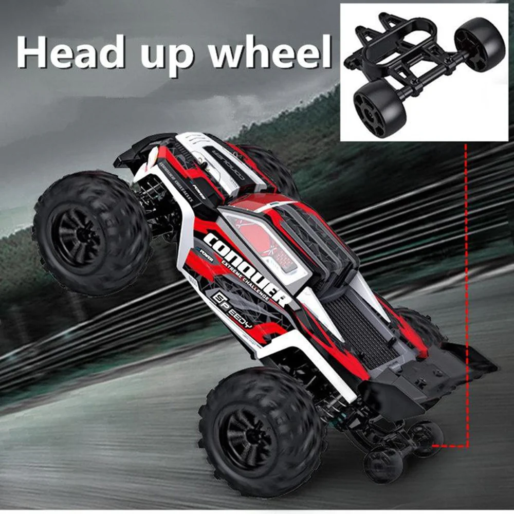 2023 New 1:16 Scale Large RC Cars - 50km/h High Speed RC Cars Toys for Boys Remote Control Car 2.4G 4WD Off Road Monster Truck