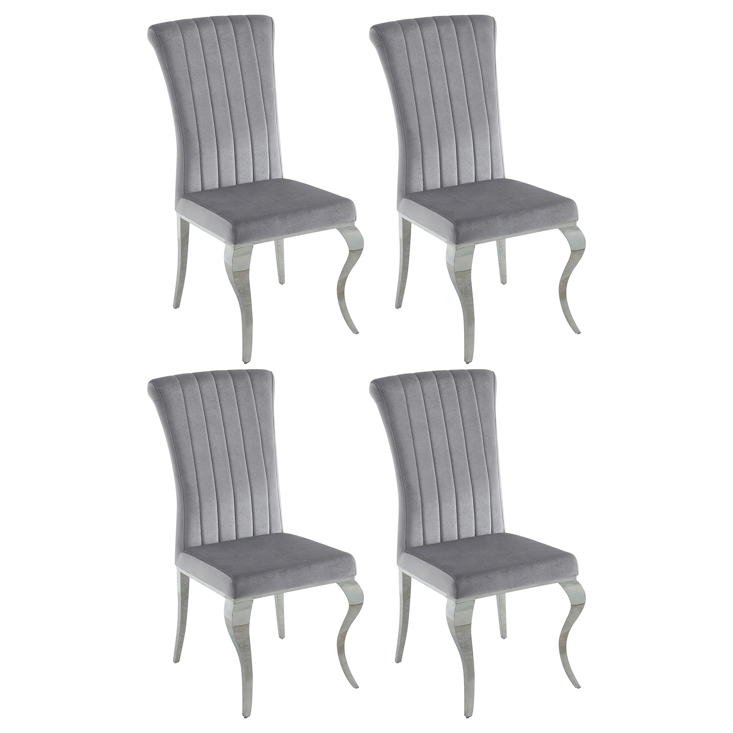 Betty Velvet Upholstered Dining Side Chair (Set of 4)