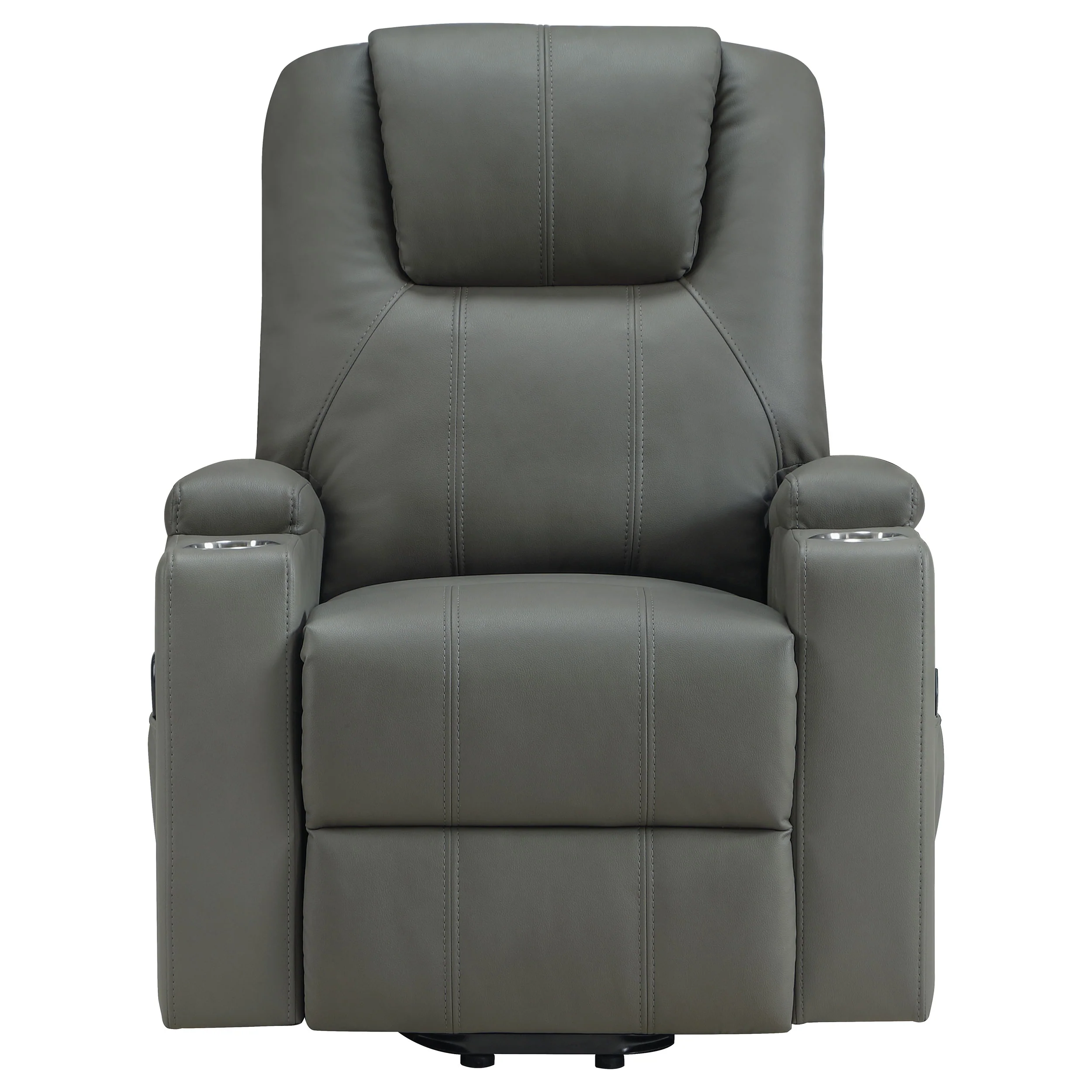 Armstrong Upholstered Power Lift Massage Recliner Ivory