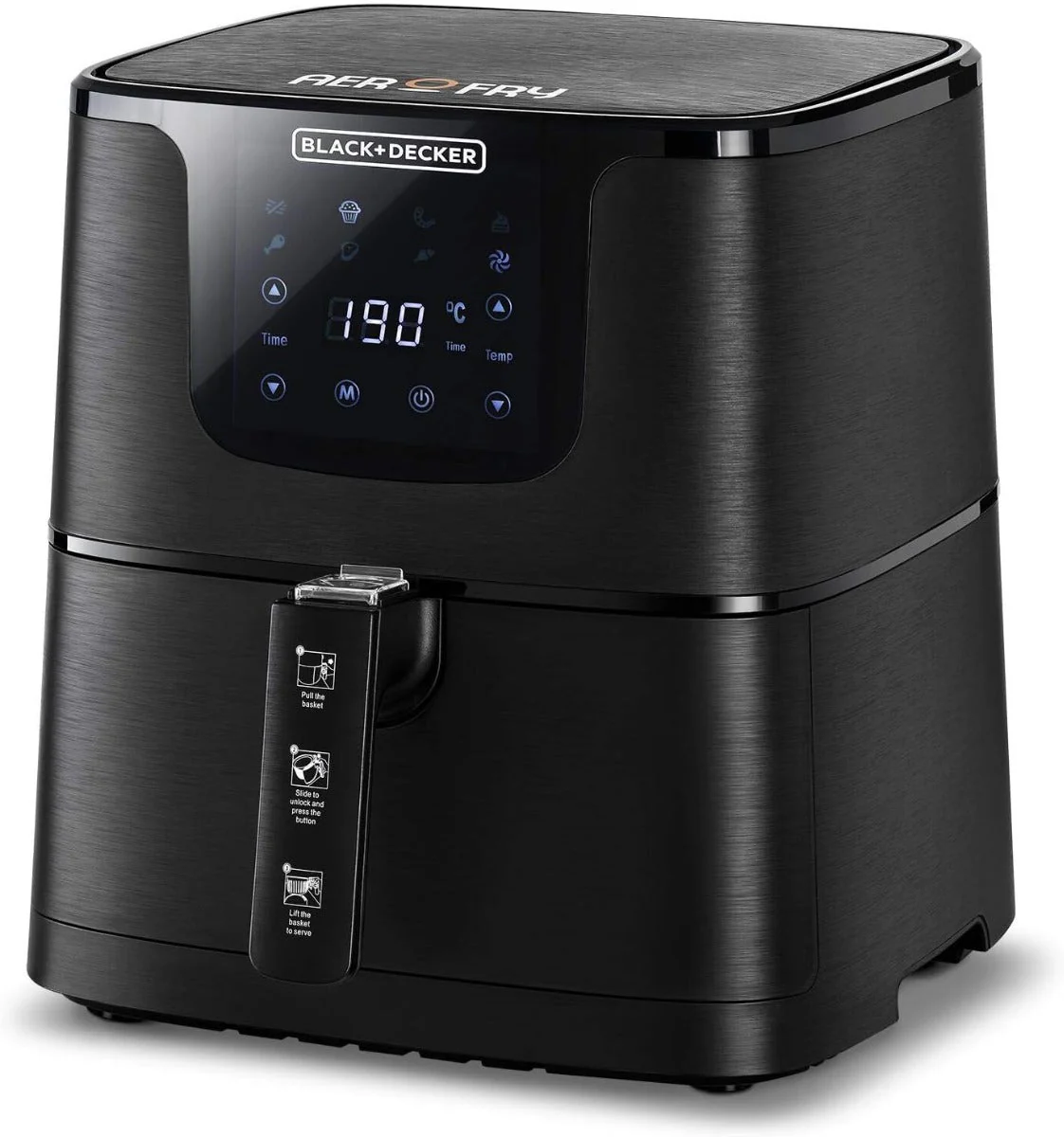 Black & Decker 220 volt 7.5 Liter air fryer oven  AF700-B5 Digital Air Fryer 220v 240 volt 50 hz