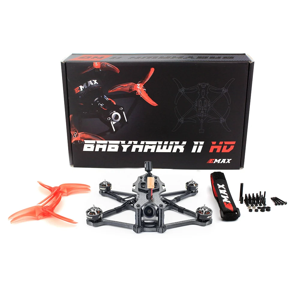 Emax Babyhawk 2 HD - 3.5'' DJI FPV Racing Drone Caddx Polar HD Cam RC Airplane Quadcopter