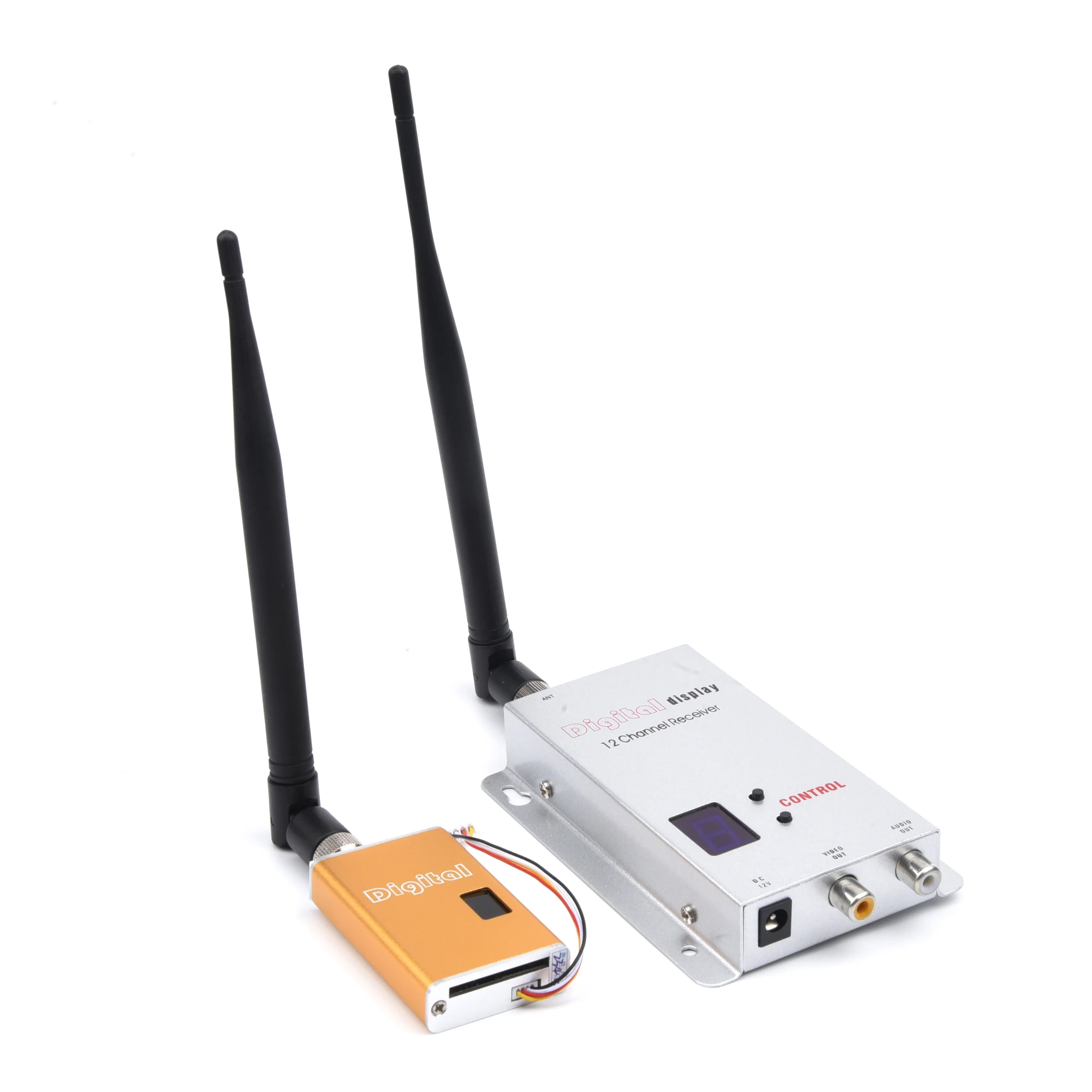 1.2G 5W VTX - Miniature FPV Video Sender 1200Mhz  5000mW Audio Video Wireless Transmitter and Receiver LOS Long Distance