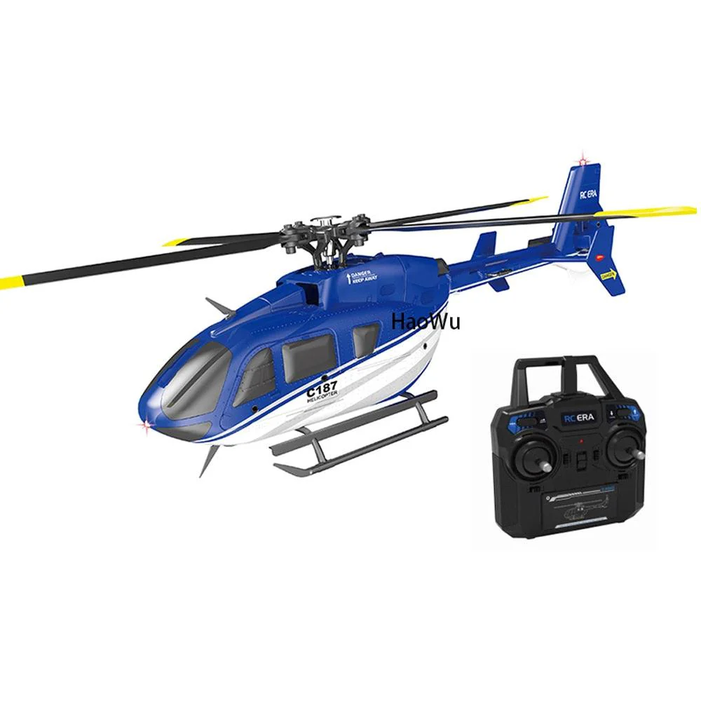 C187 RC Helicopter -2.4G 4CH 6-Axis Gyro Altitude Hold Flybarless EC135 Scale RC Helicopter RTF