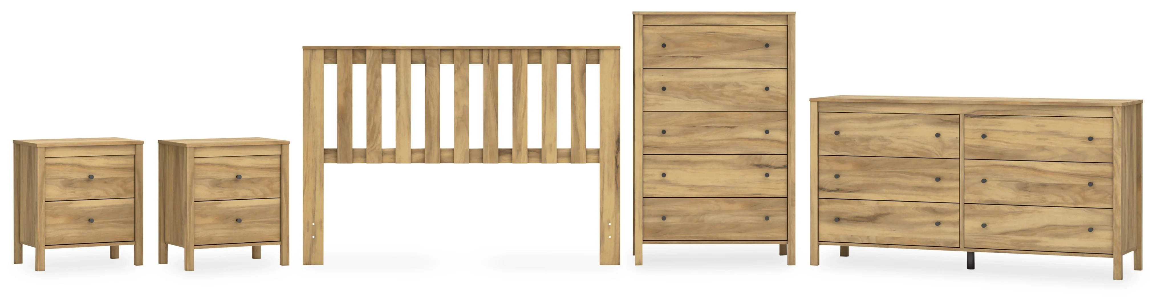 Bermacy Panel Headboard Bedroom Set