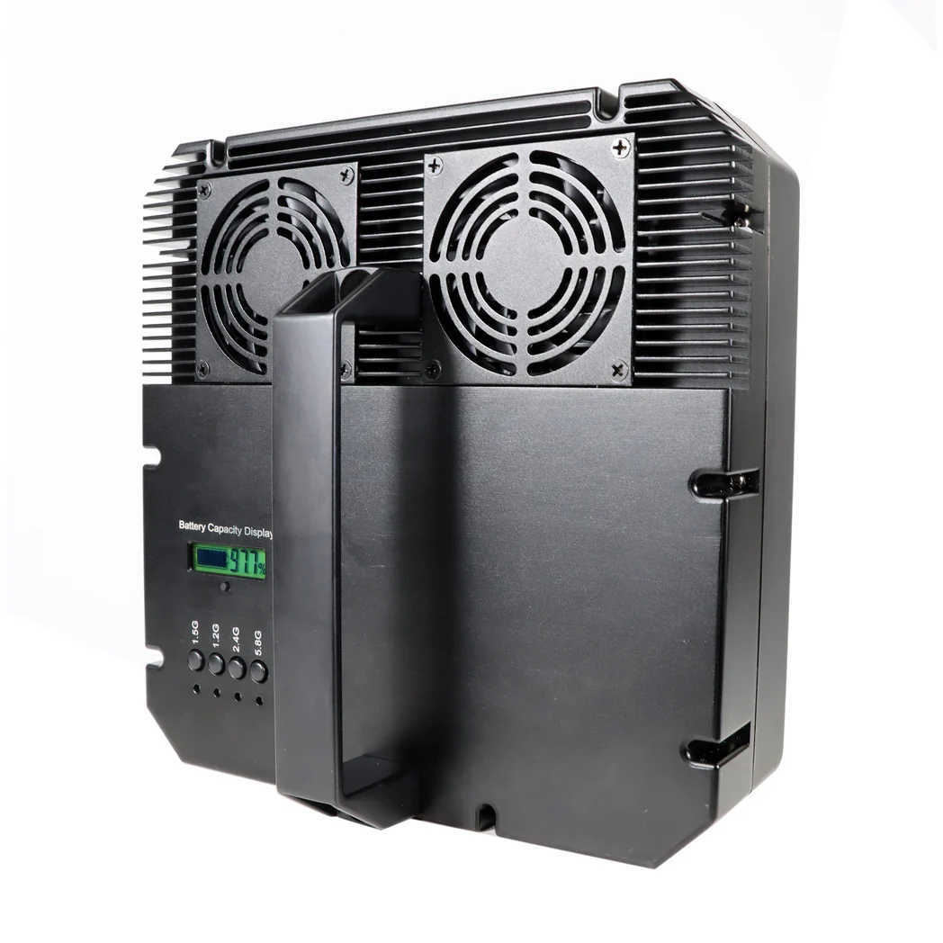 70W Handheld Anti Drone Device - 10 Band 1.5KM High Power Portable Drone UAV Signal With Sight Rail and 1/4 inch Tripod Mounting Hole, Build In Directional Antennas