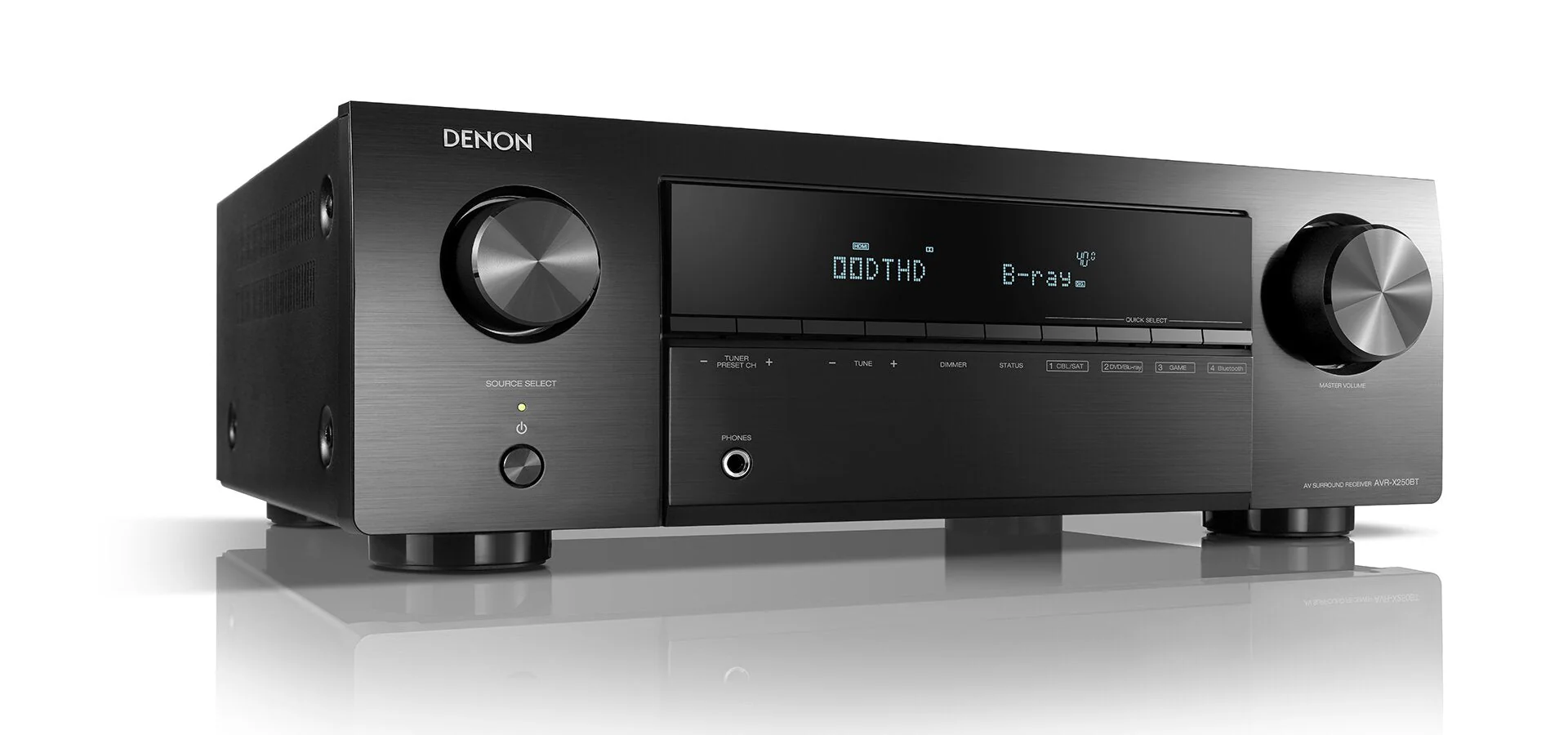 Denon AVR-X250BT 220 volts AV Receiver Amplifier 5.1 Ch. 4K Ultra HD with Bluetooth 220v 240 volt