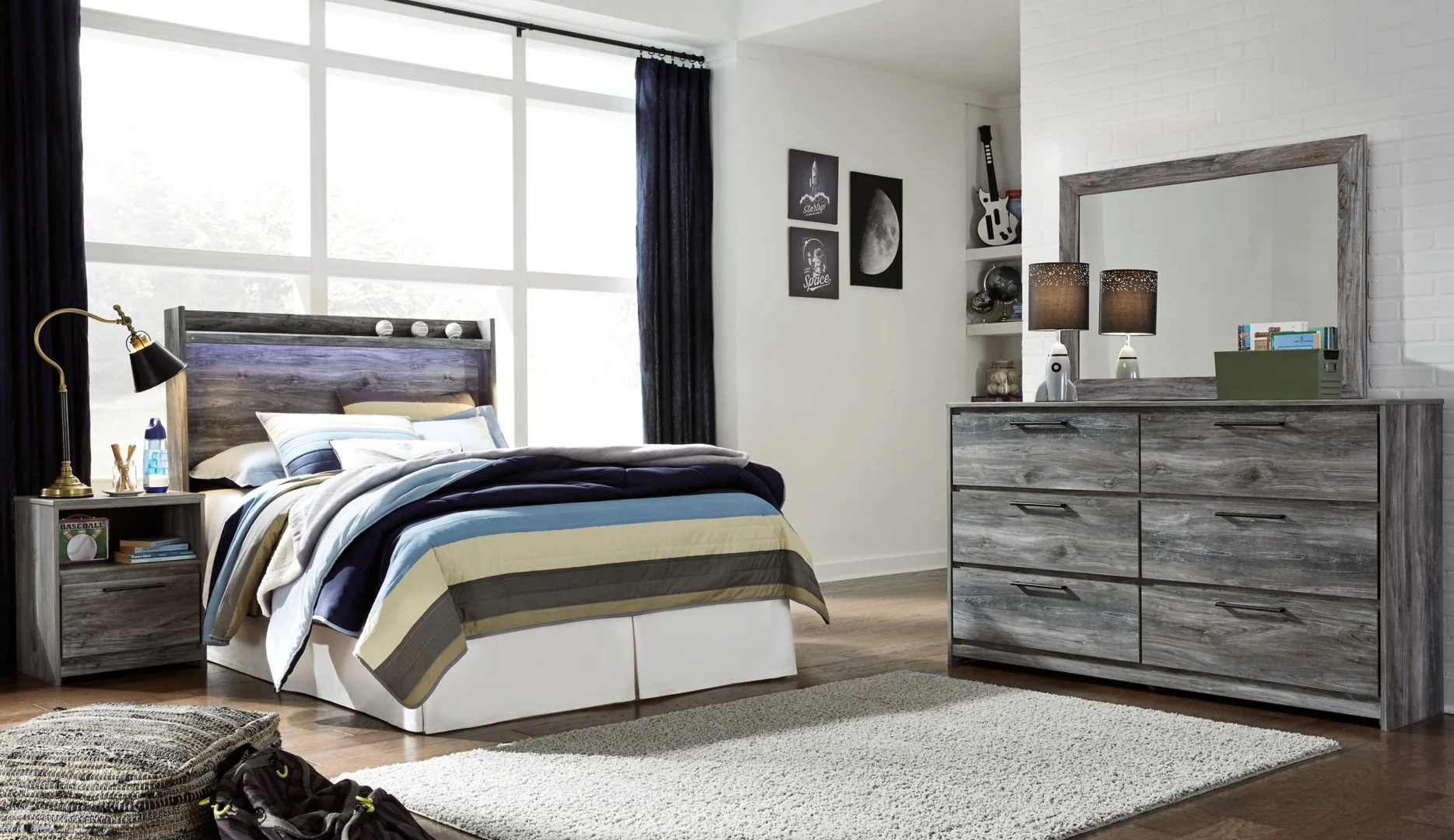 Baystorm Grey Bedroom Set
