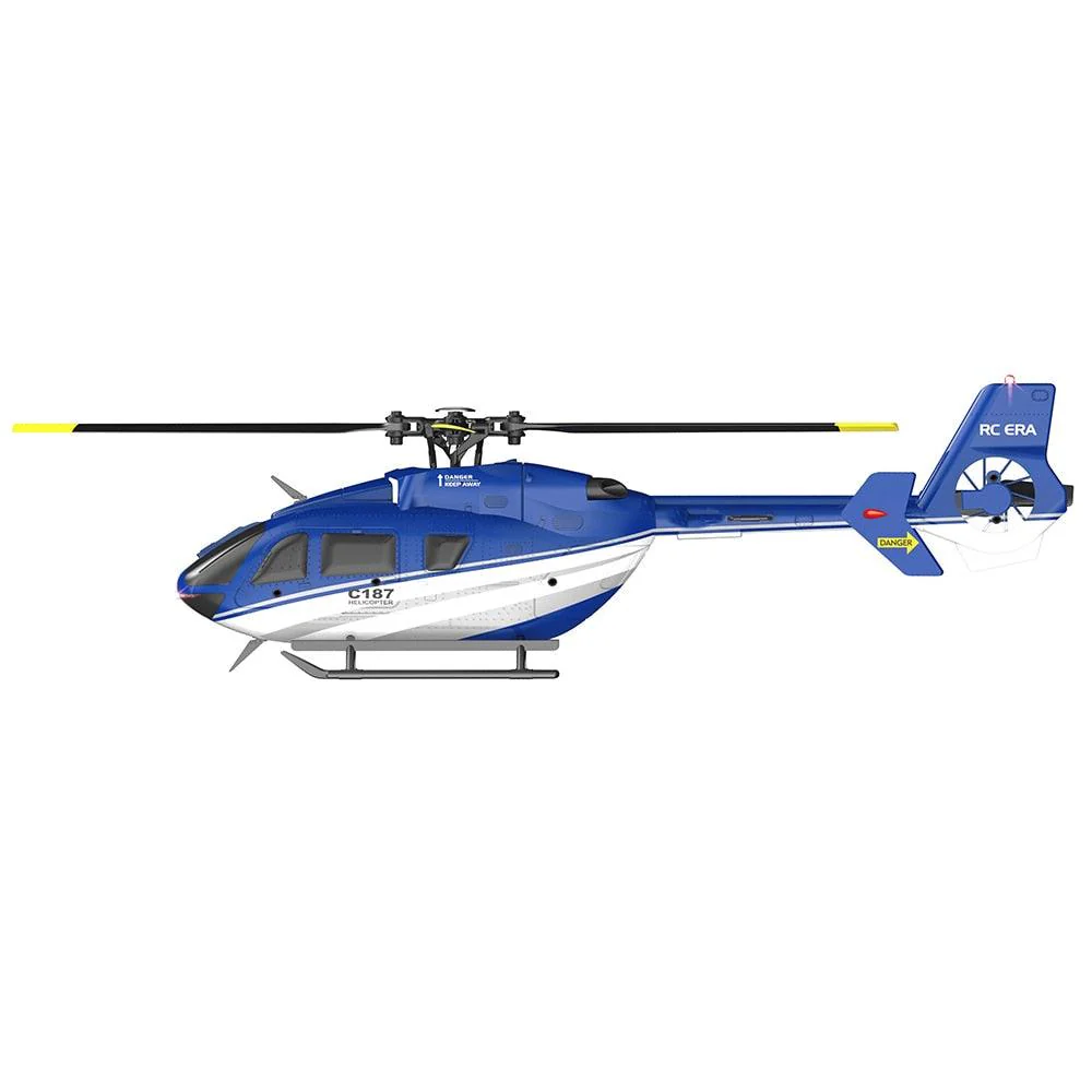 C187 RC Helicopter -2.4G 4CH 6-Axis Gyro Altitude Hold Flybarless EC135 Scale RC Helicopter RTF