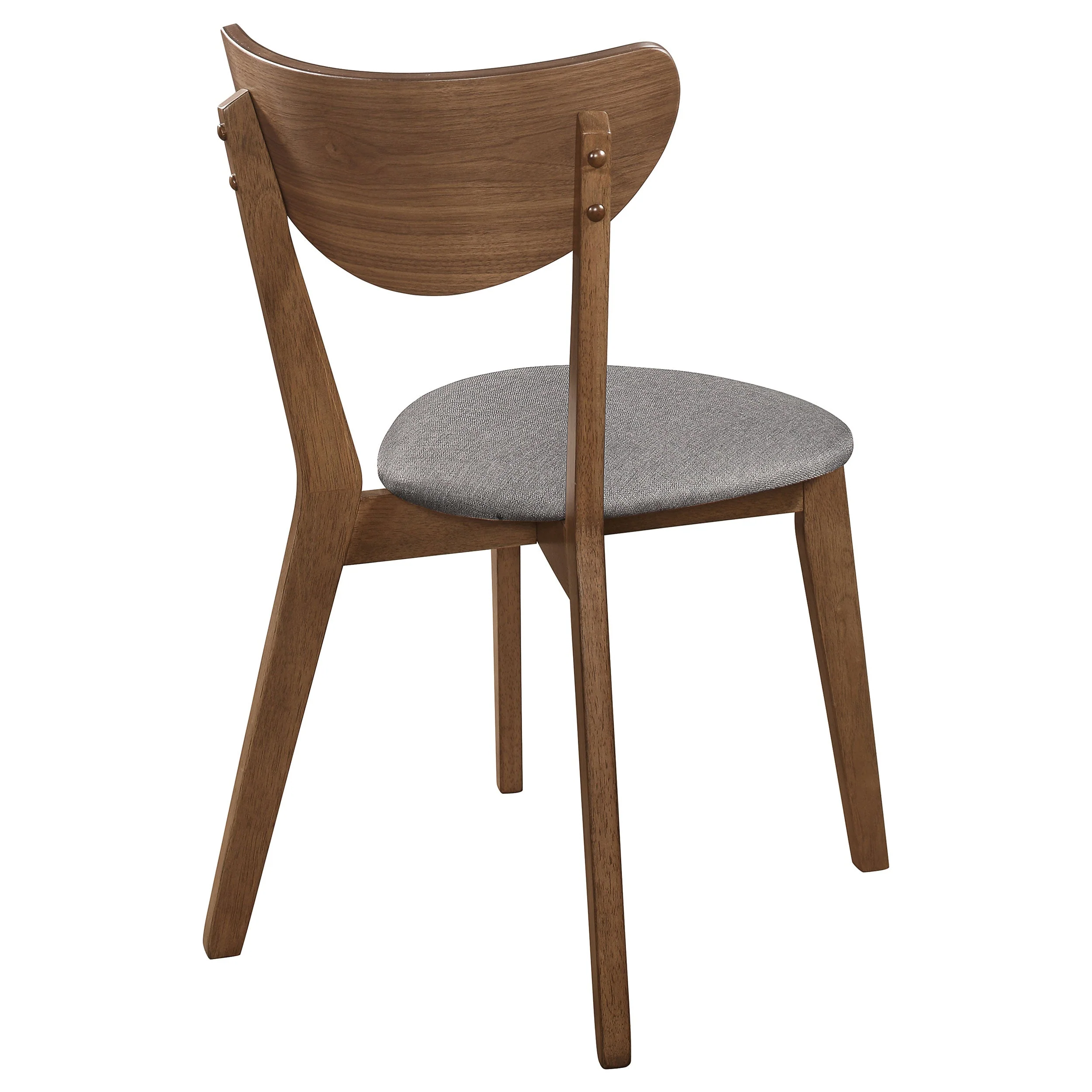 Alfredo Dining Side Chair Grey and Natural Walnut (Set of 2)