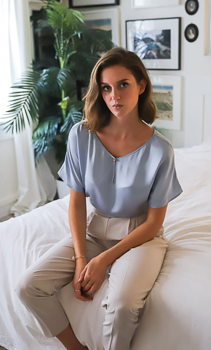 Verona Reversible Silk Blouse