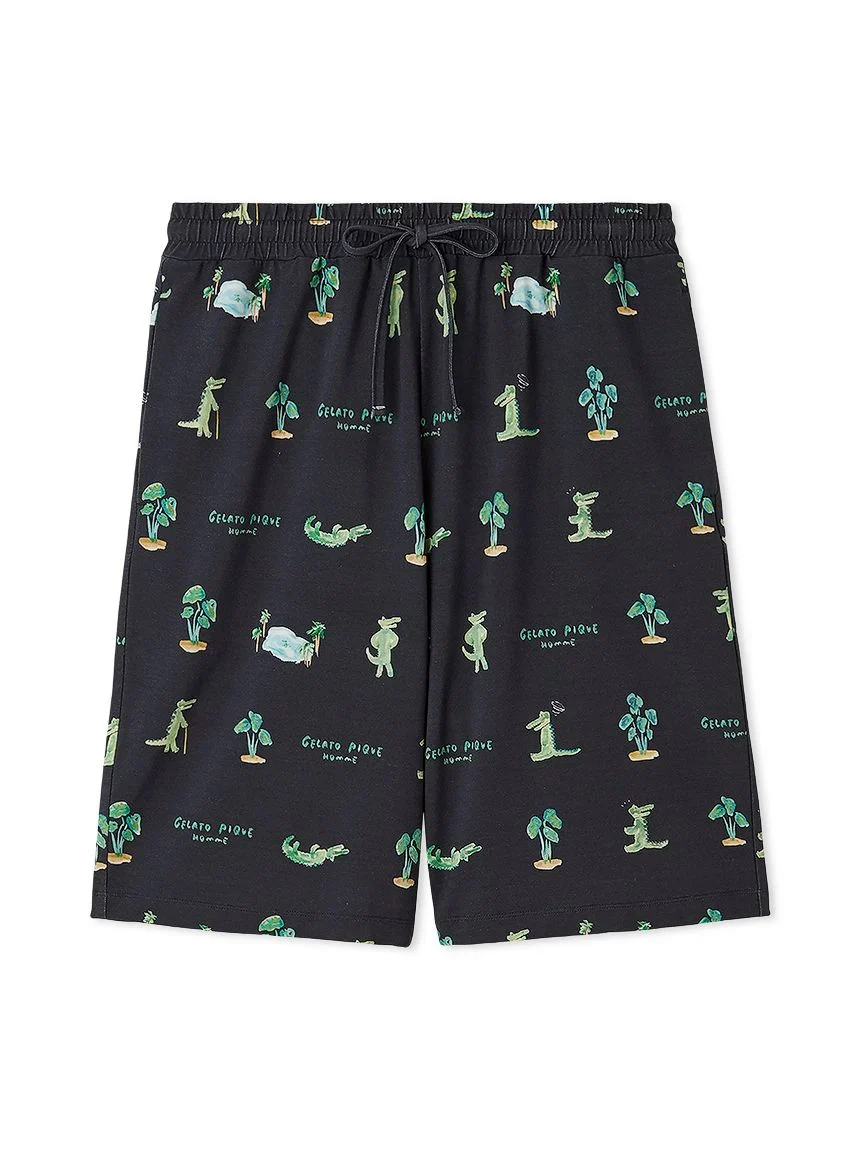 MEN's Cool-Touch Crocodile Print Shorts