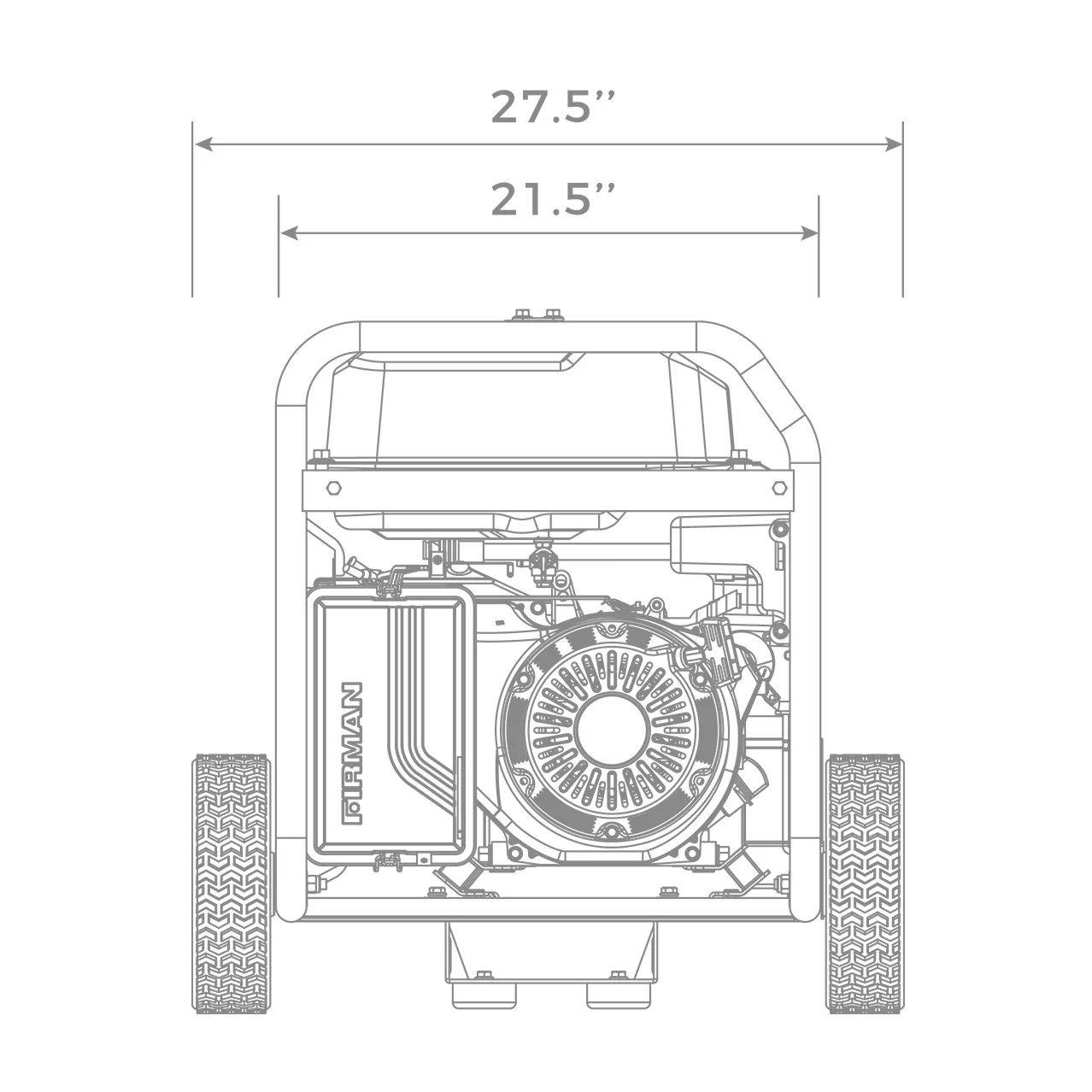 Gas Portable Generator 7125W Remote Start 120/240V